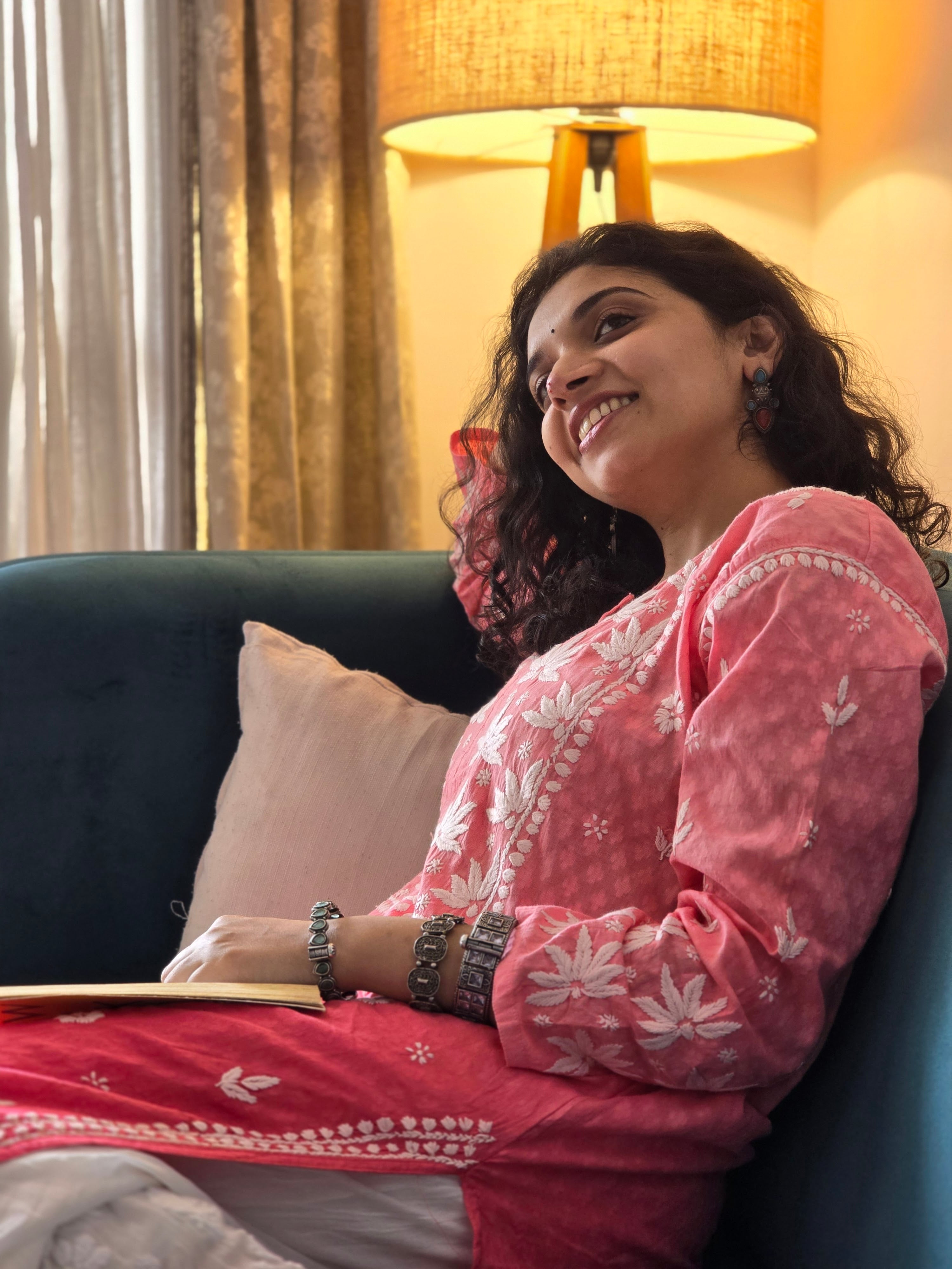 Pure Cotton Chikankari Kurti