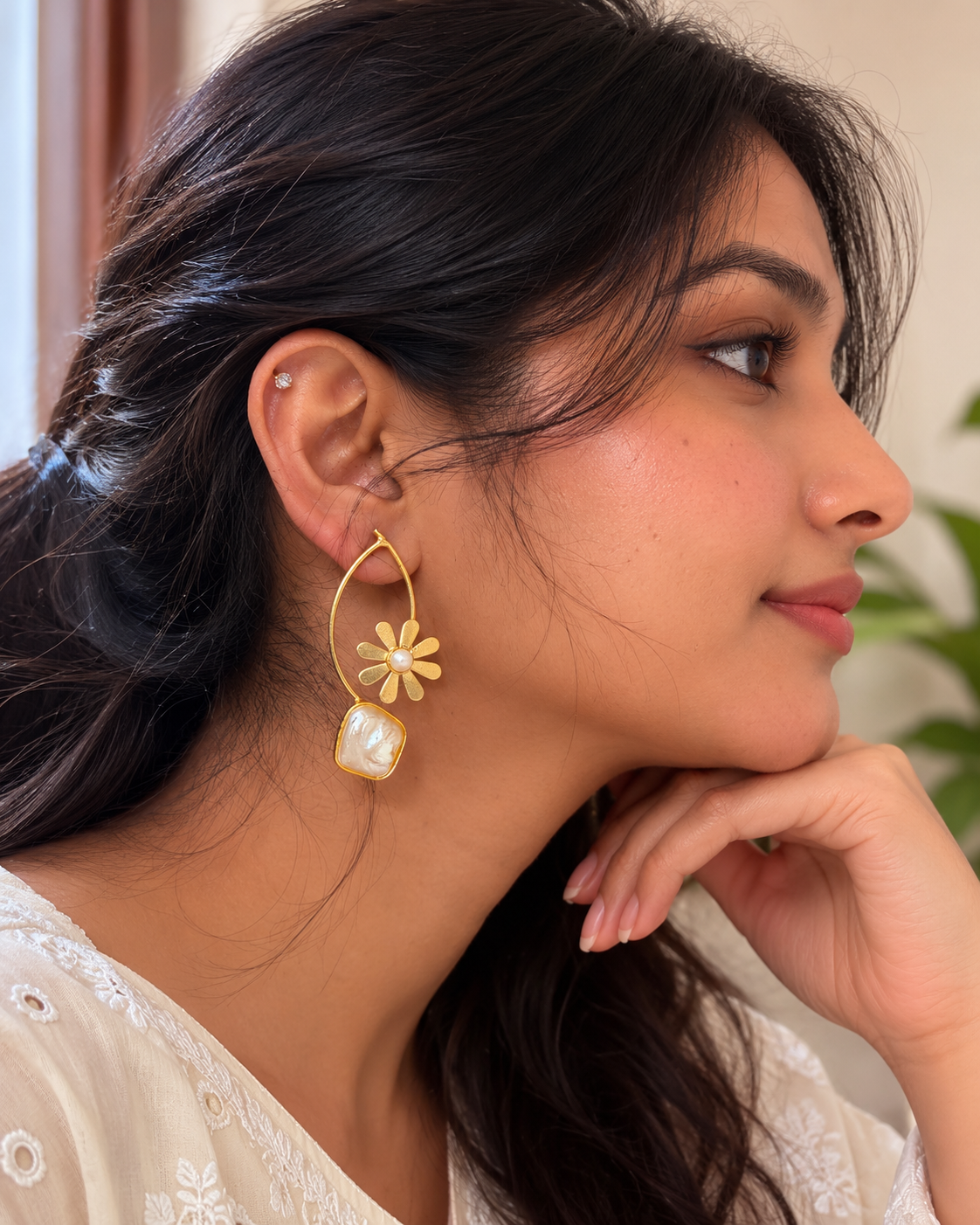 Pearl Blossom Earrings
