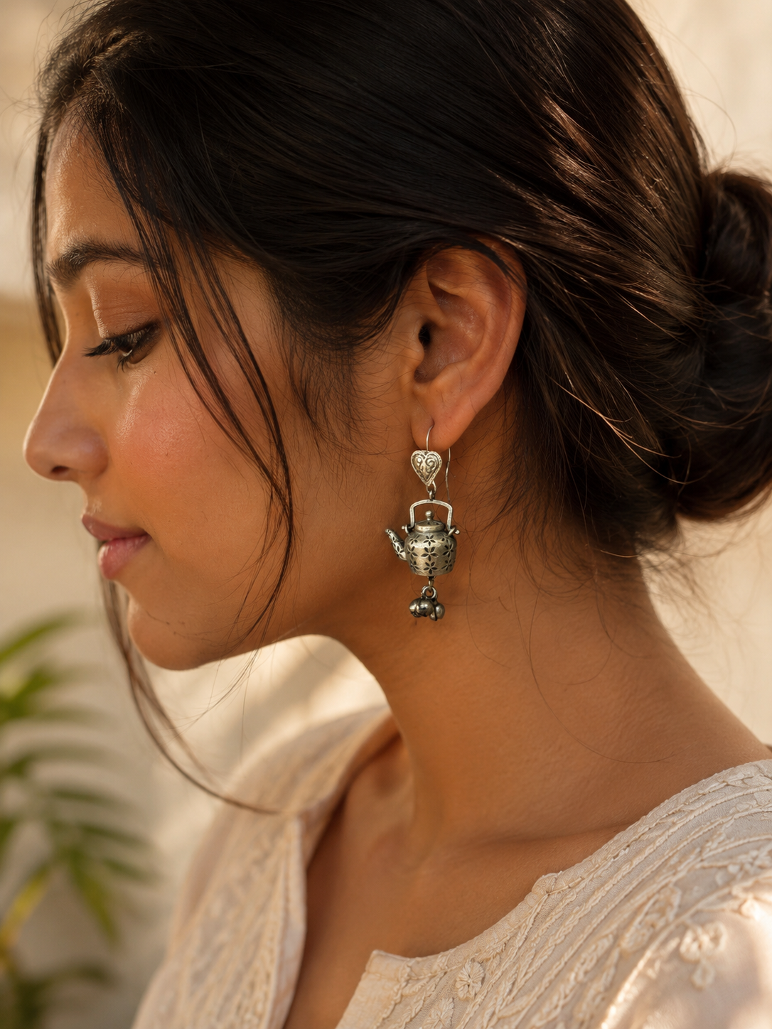 Garden Tea Charm earrings