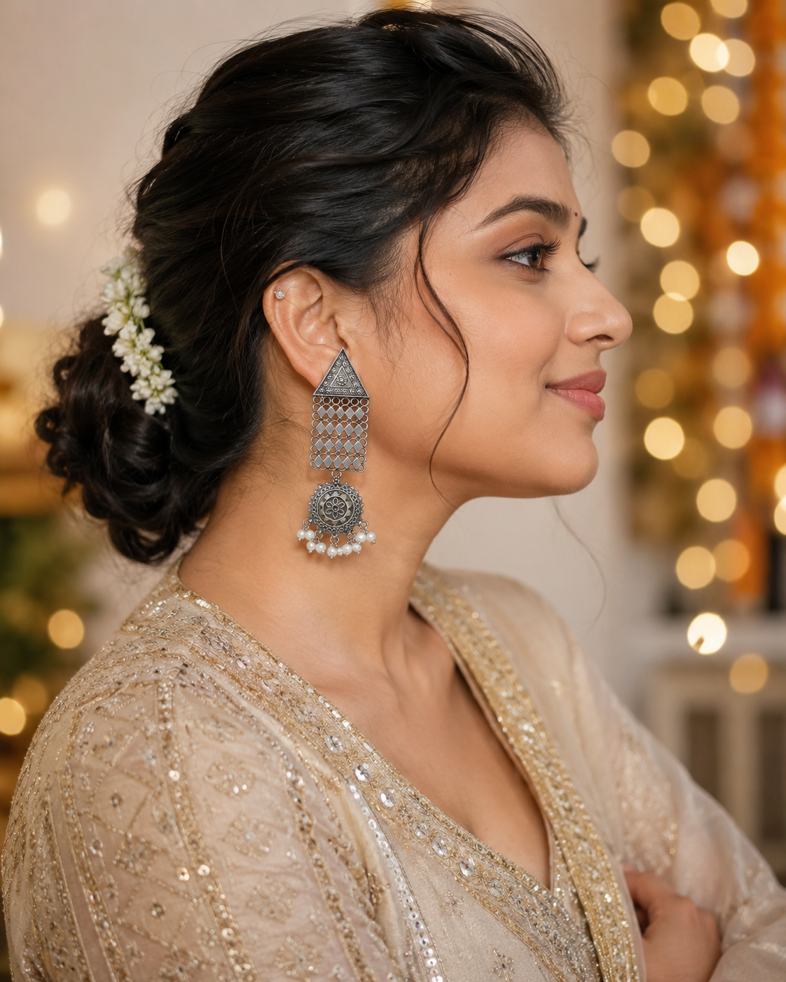 Shahi Noor Pearl Danglers