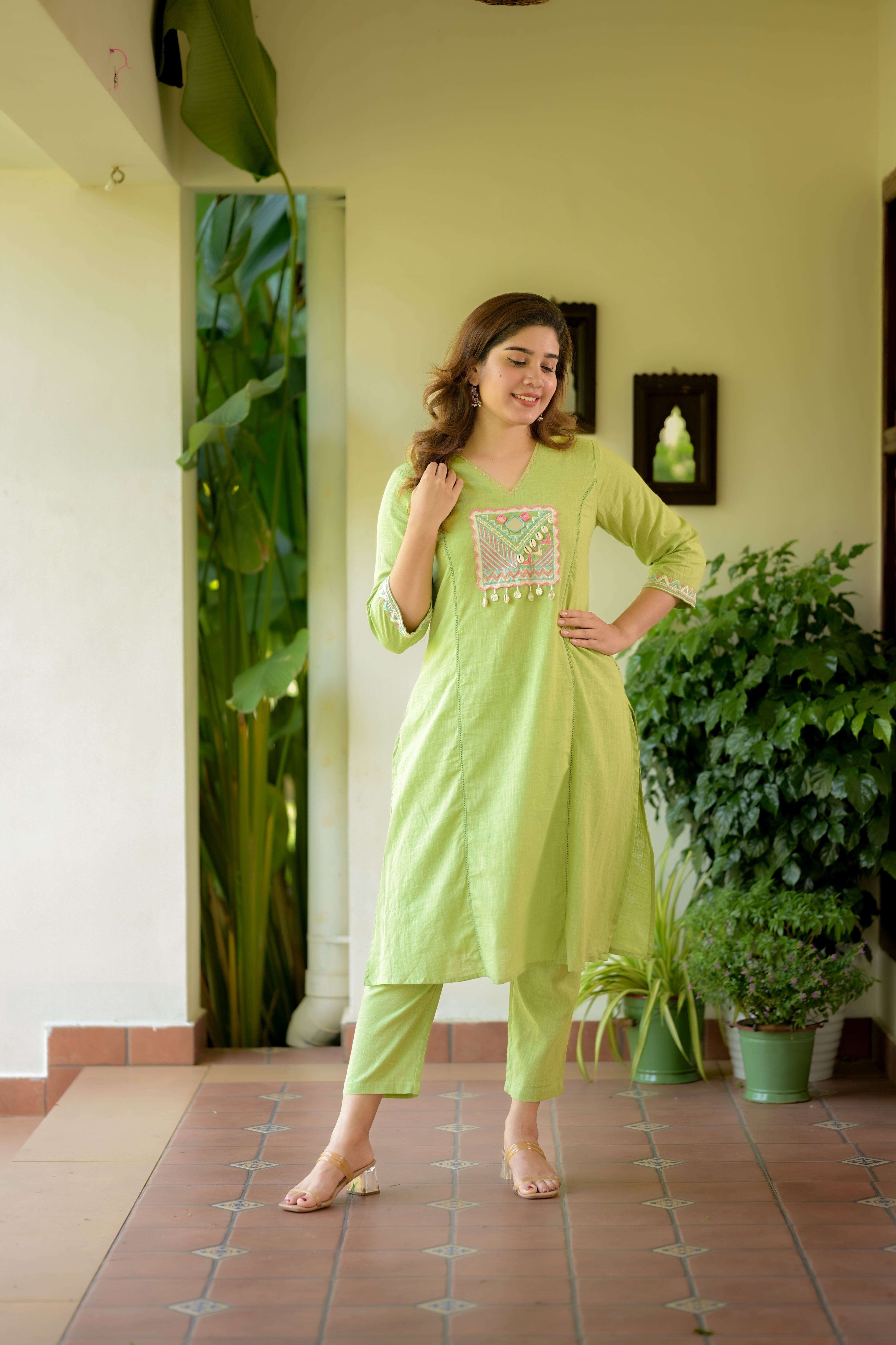 Pastel Mint Boho Co-ord Set