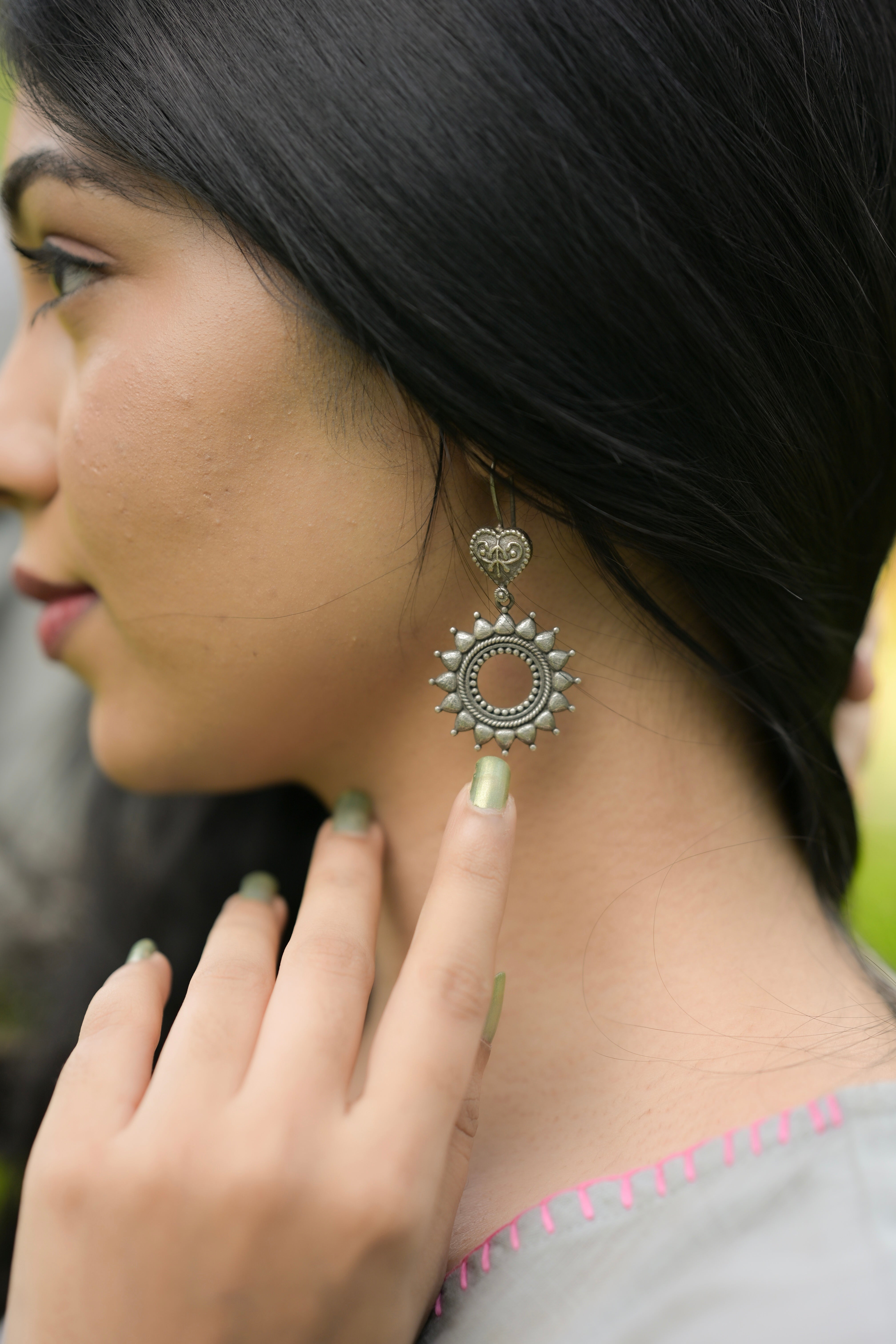 Silver Sunrise Earrings