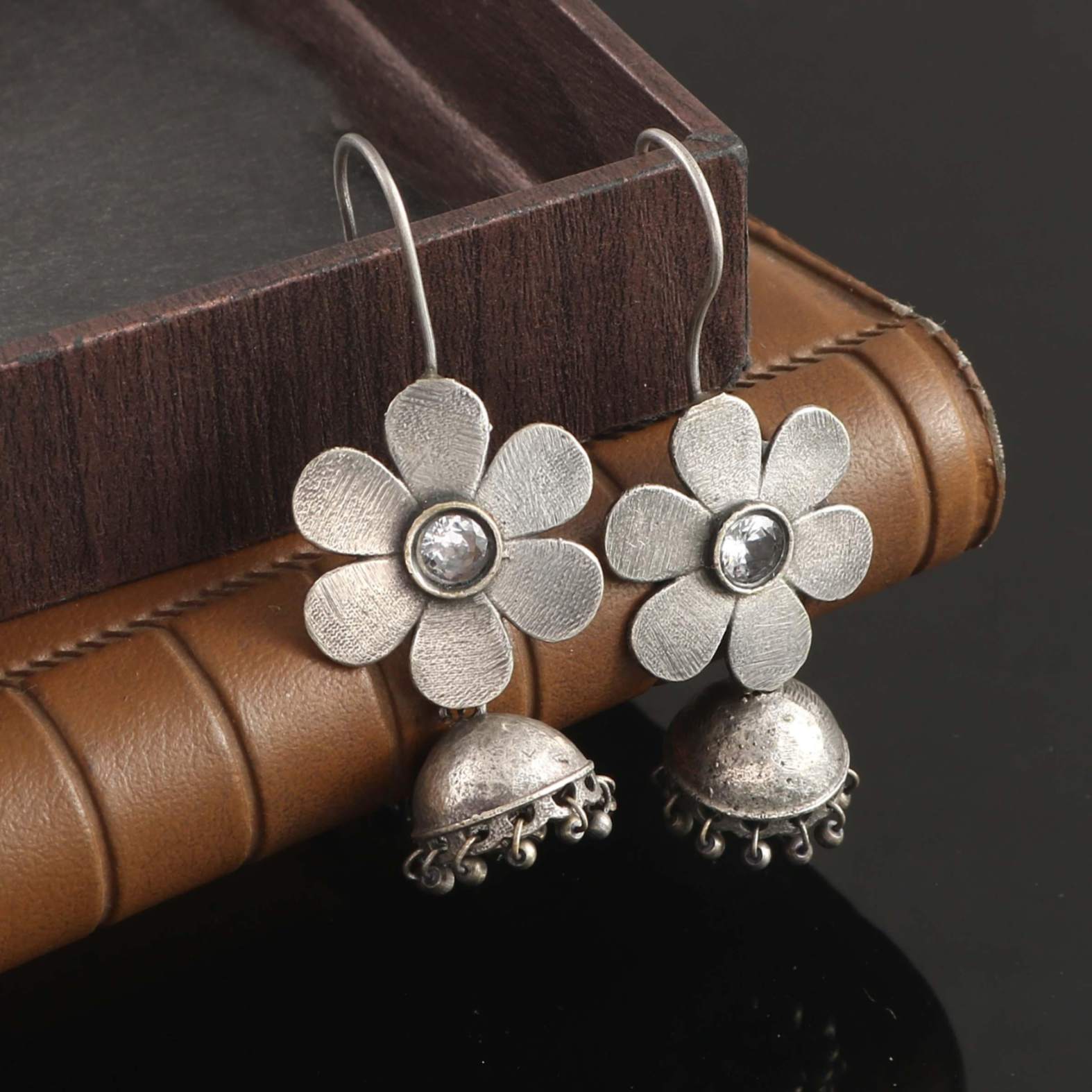 Crystal Bloom Drop Earrings