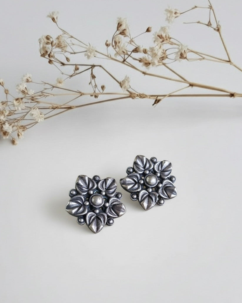 Silver Blossom Studs