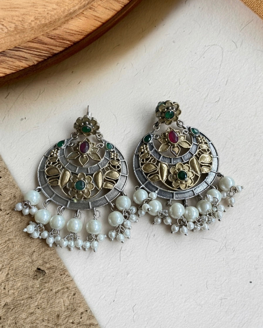 Mughal Pearl Chandbali