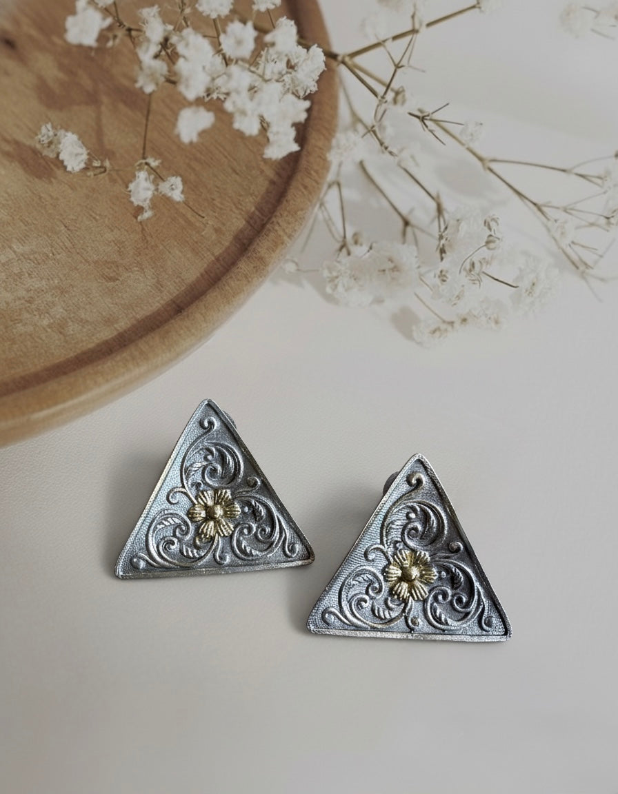 Triangle Bloom studs