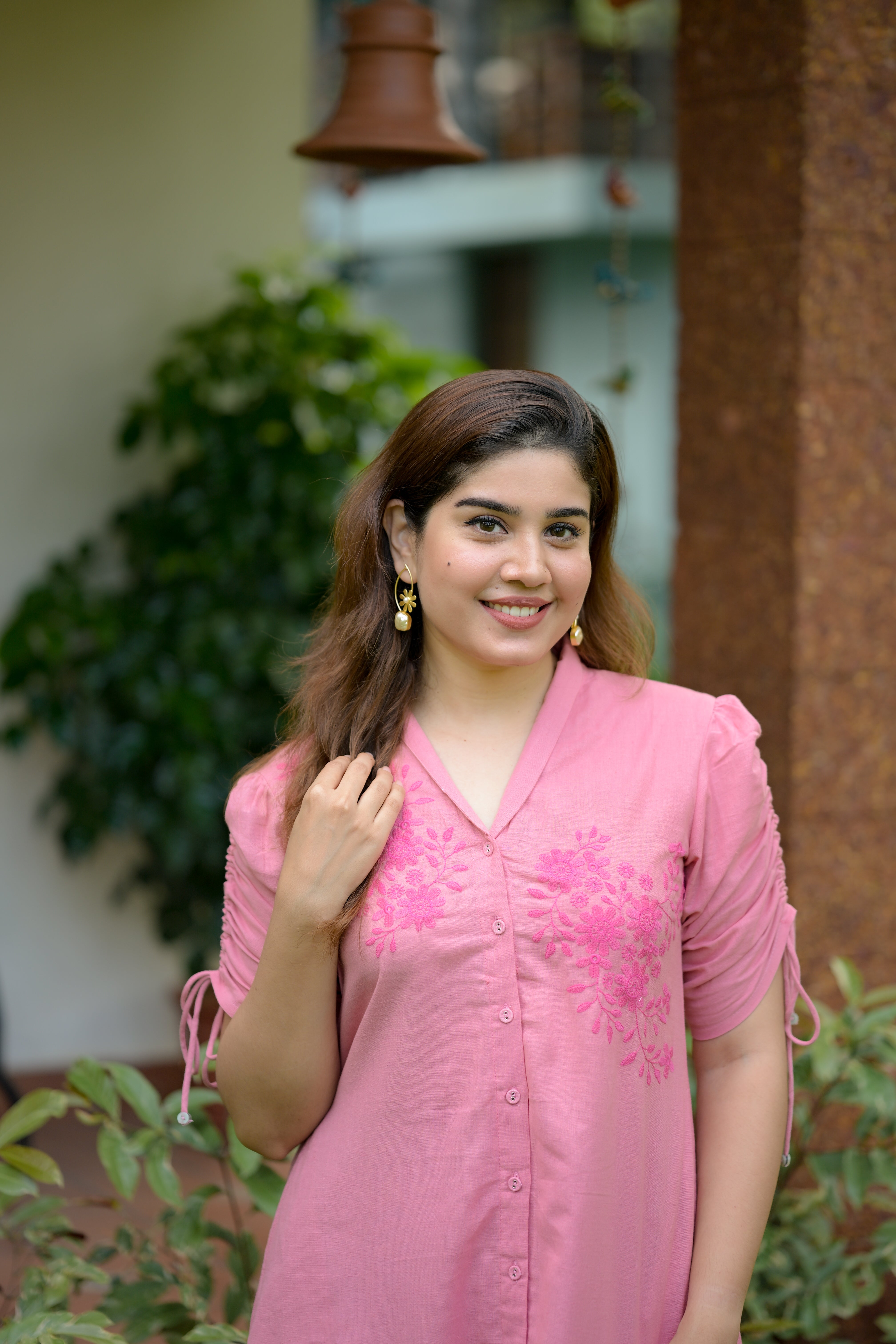 Blush Pink A-Line Dress