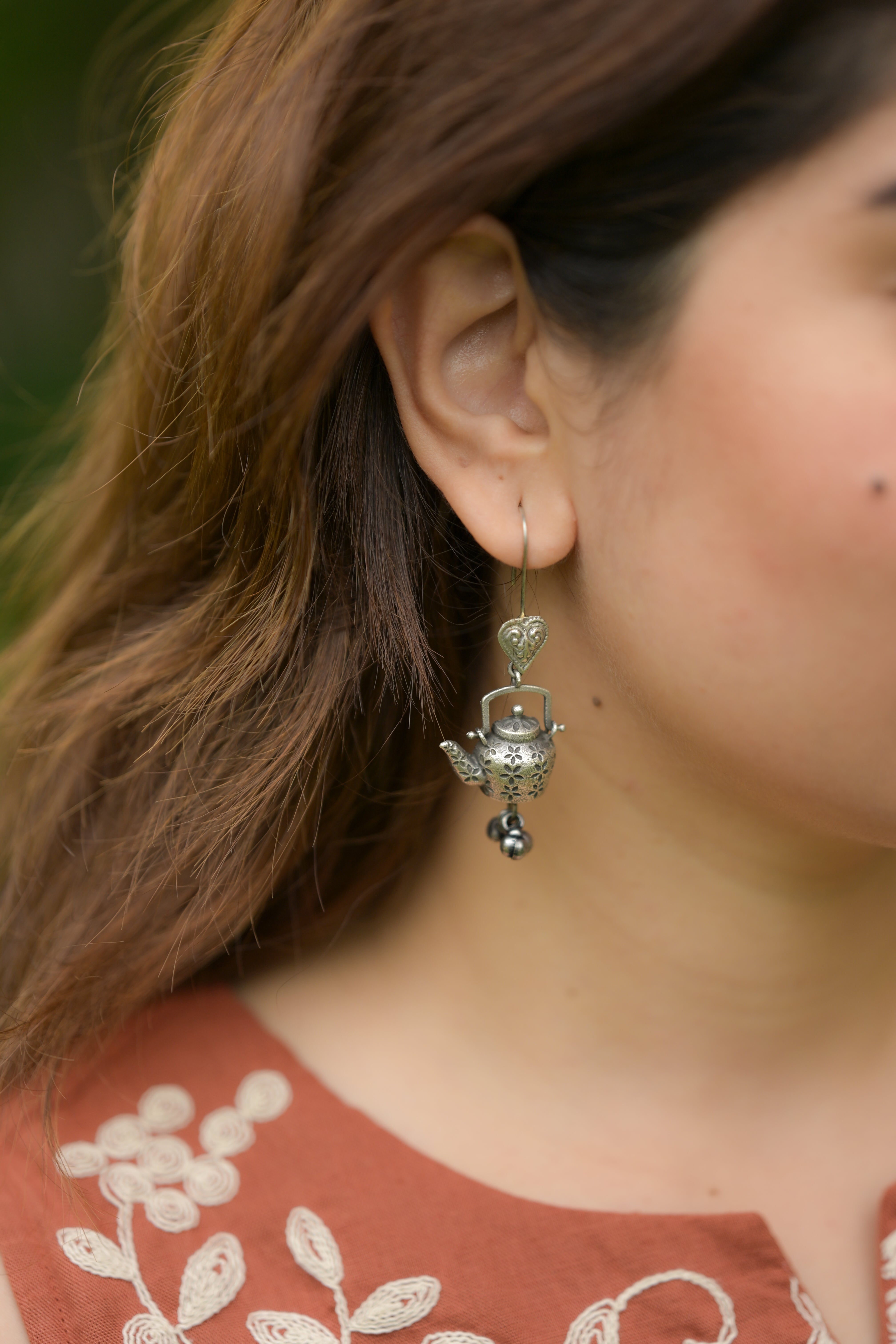 Garden Tea Charm earrings