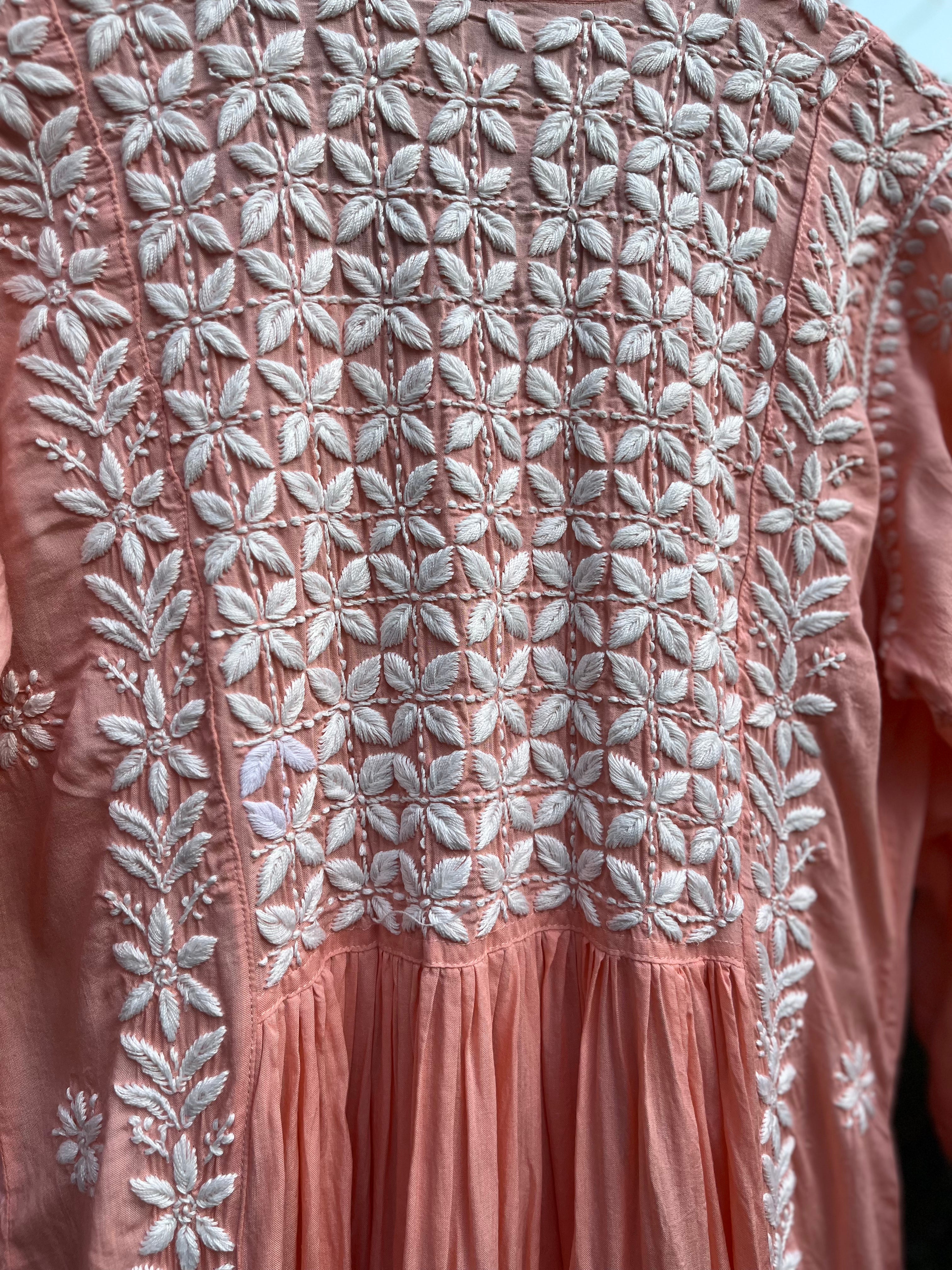 Modal Chikankari Nyra cut dress