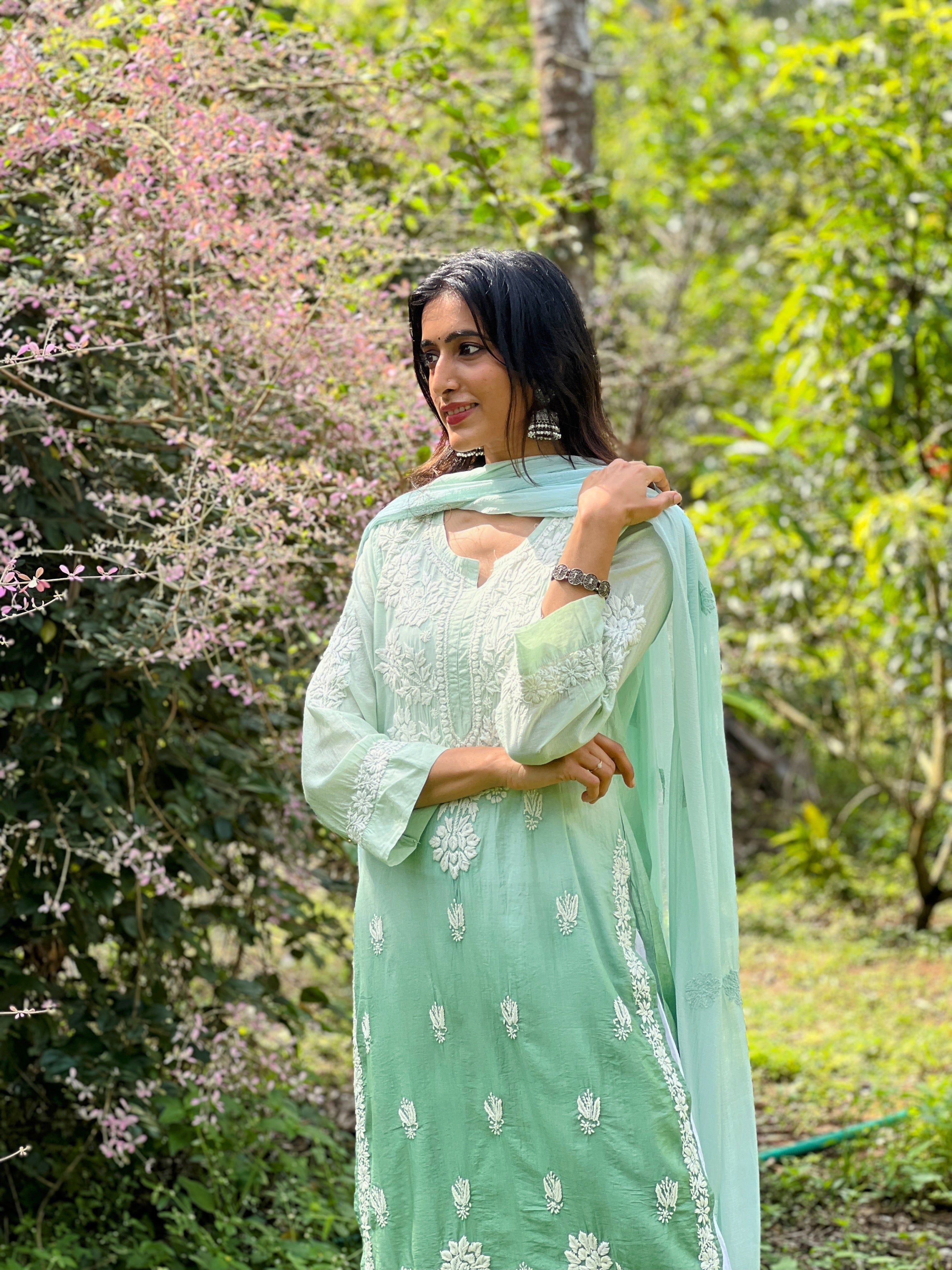Pure Chanderi Straight Kurti