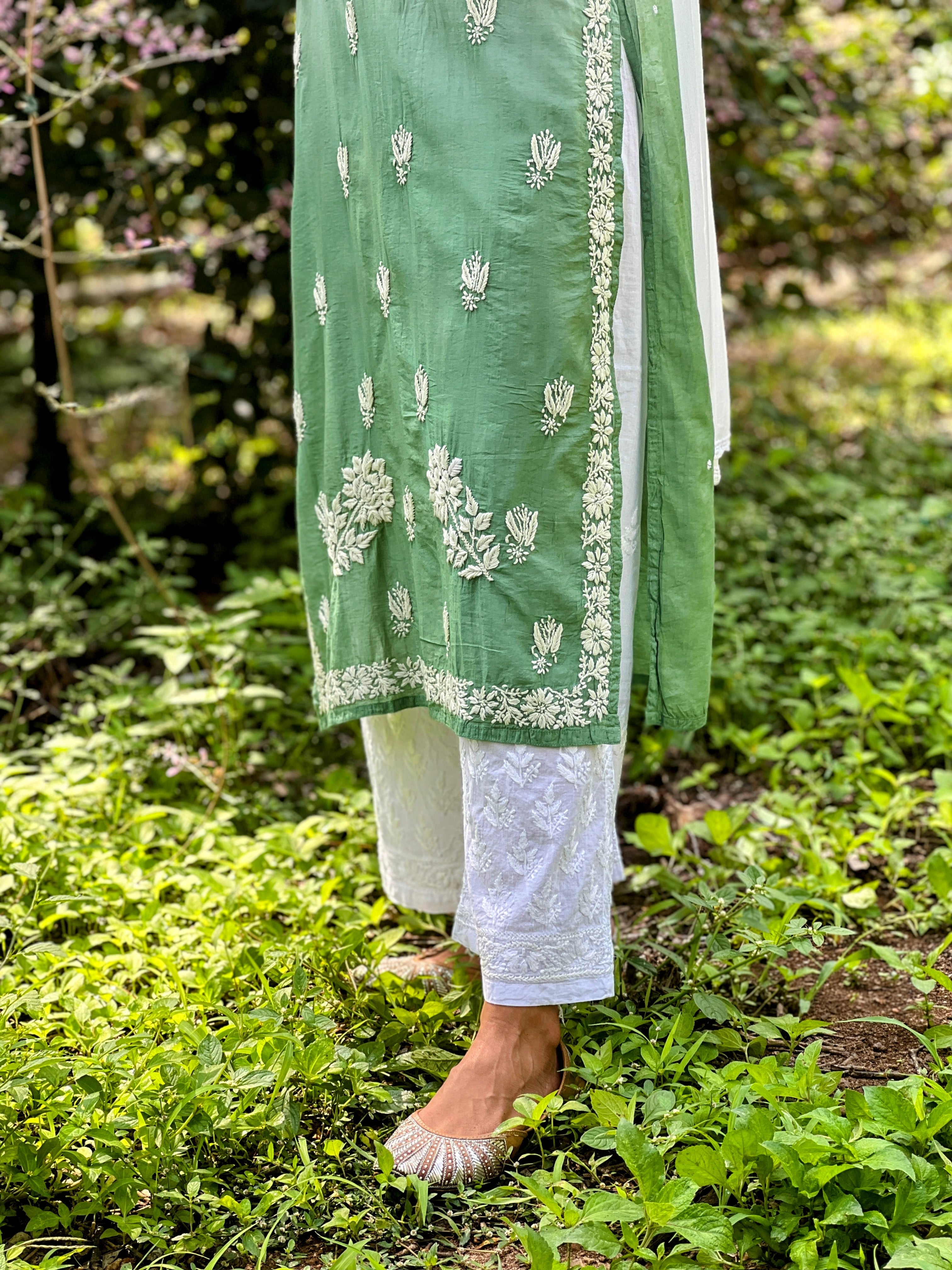 Pure Chanderi Straight Kurti