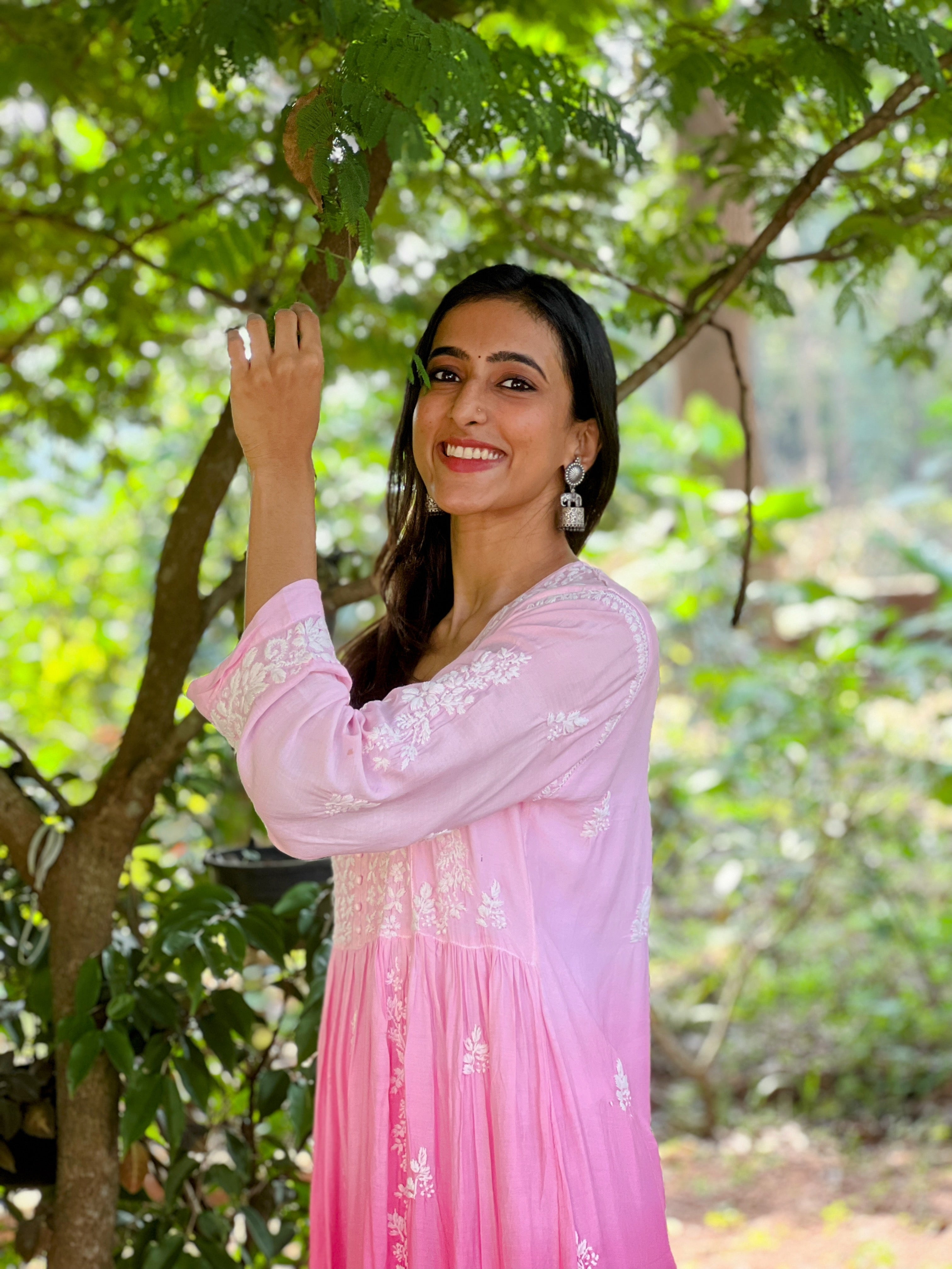 Pure Muslin Alia Cut Dress