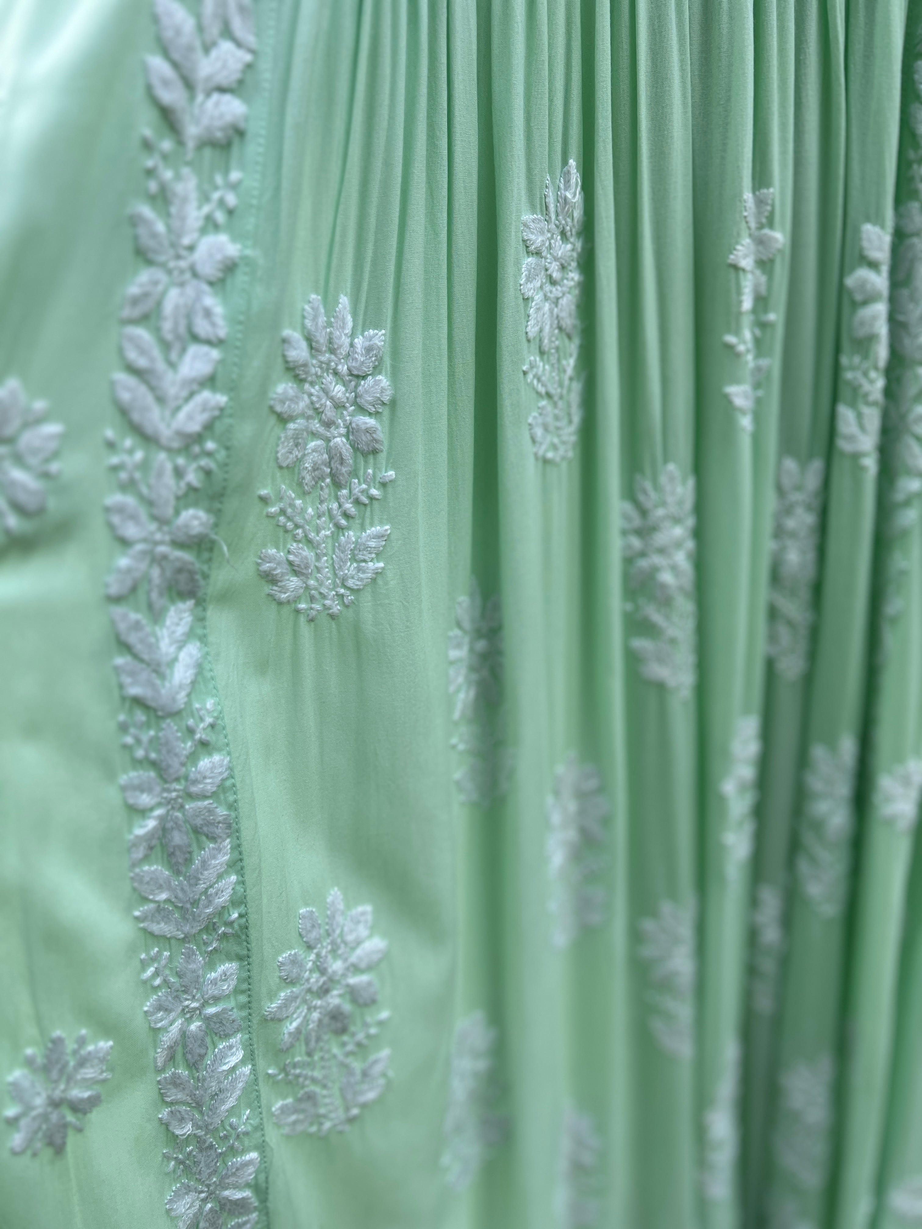 Modal Chikankari Nyra cut dress