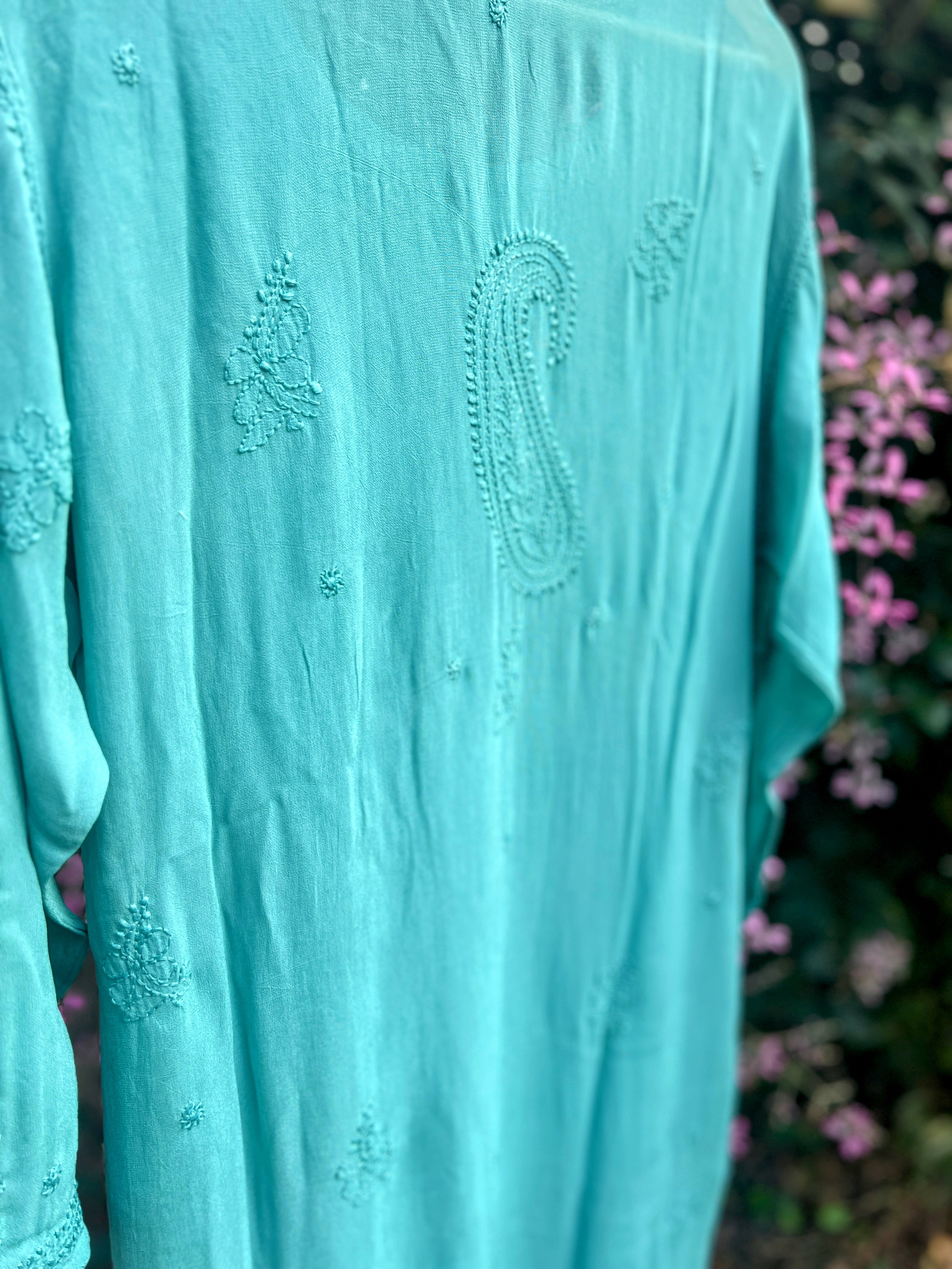 Viscose Chikankari Kurti