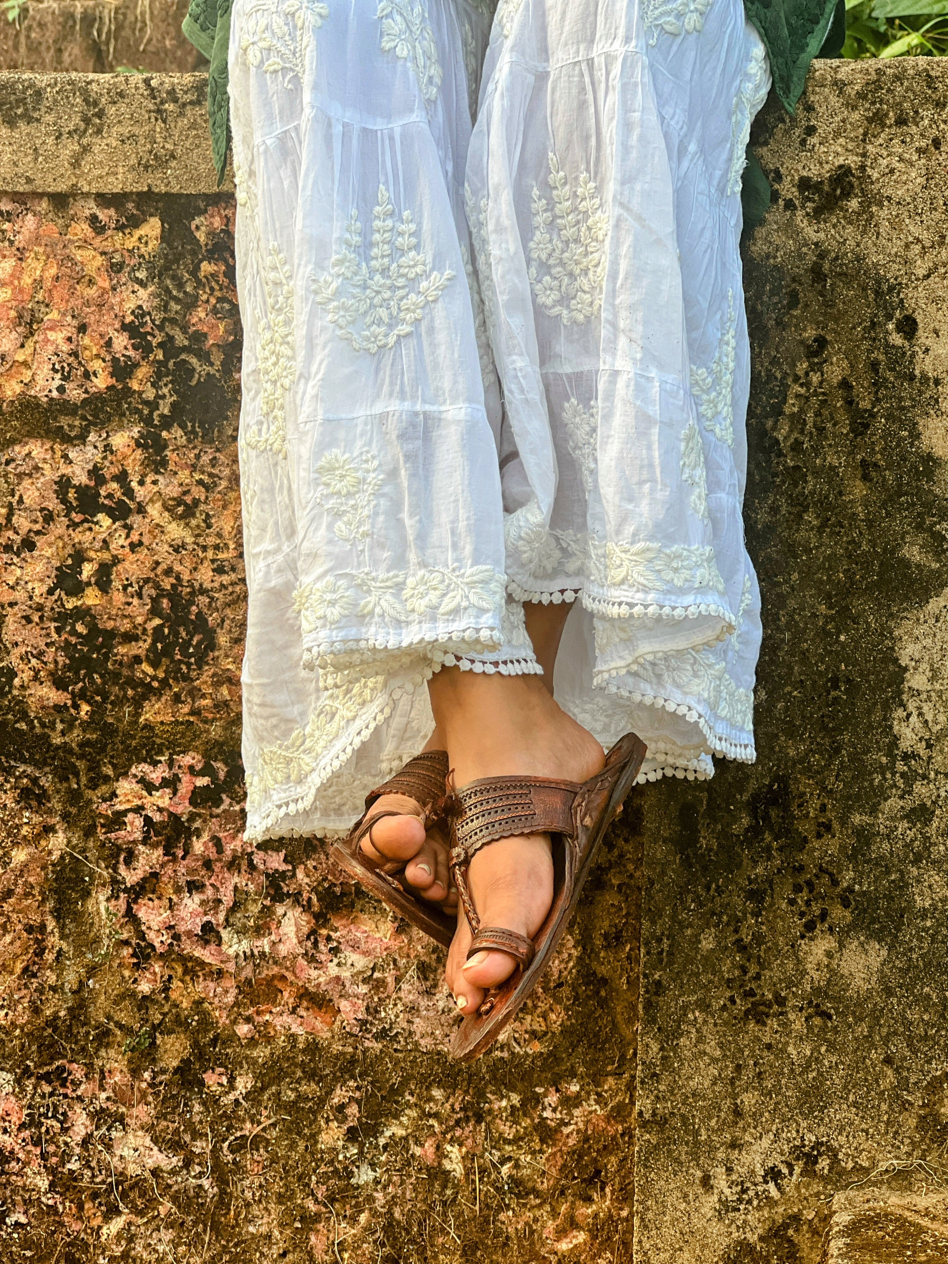 Pure Cotton Heavy Chikankari Sharara Pant