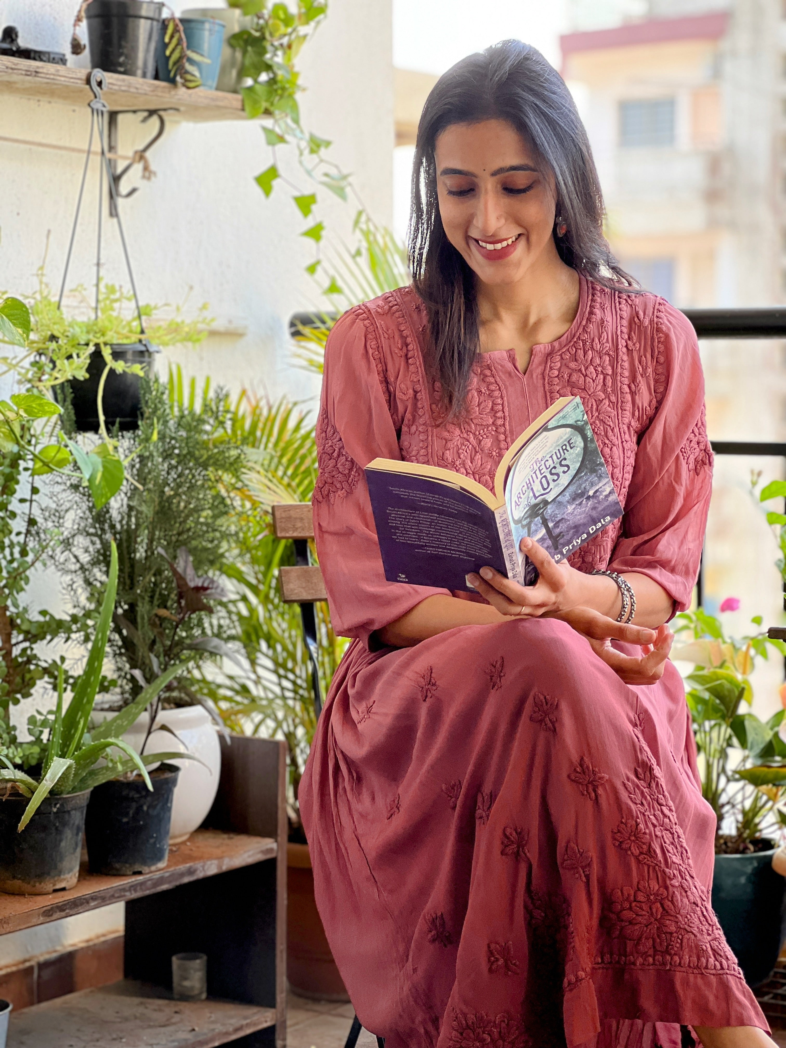 Premium Viscose Heavy work Chikankari Gown