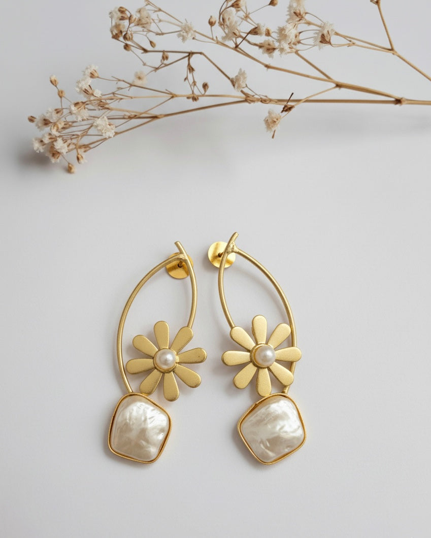 Pearl Blossom Earrings