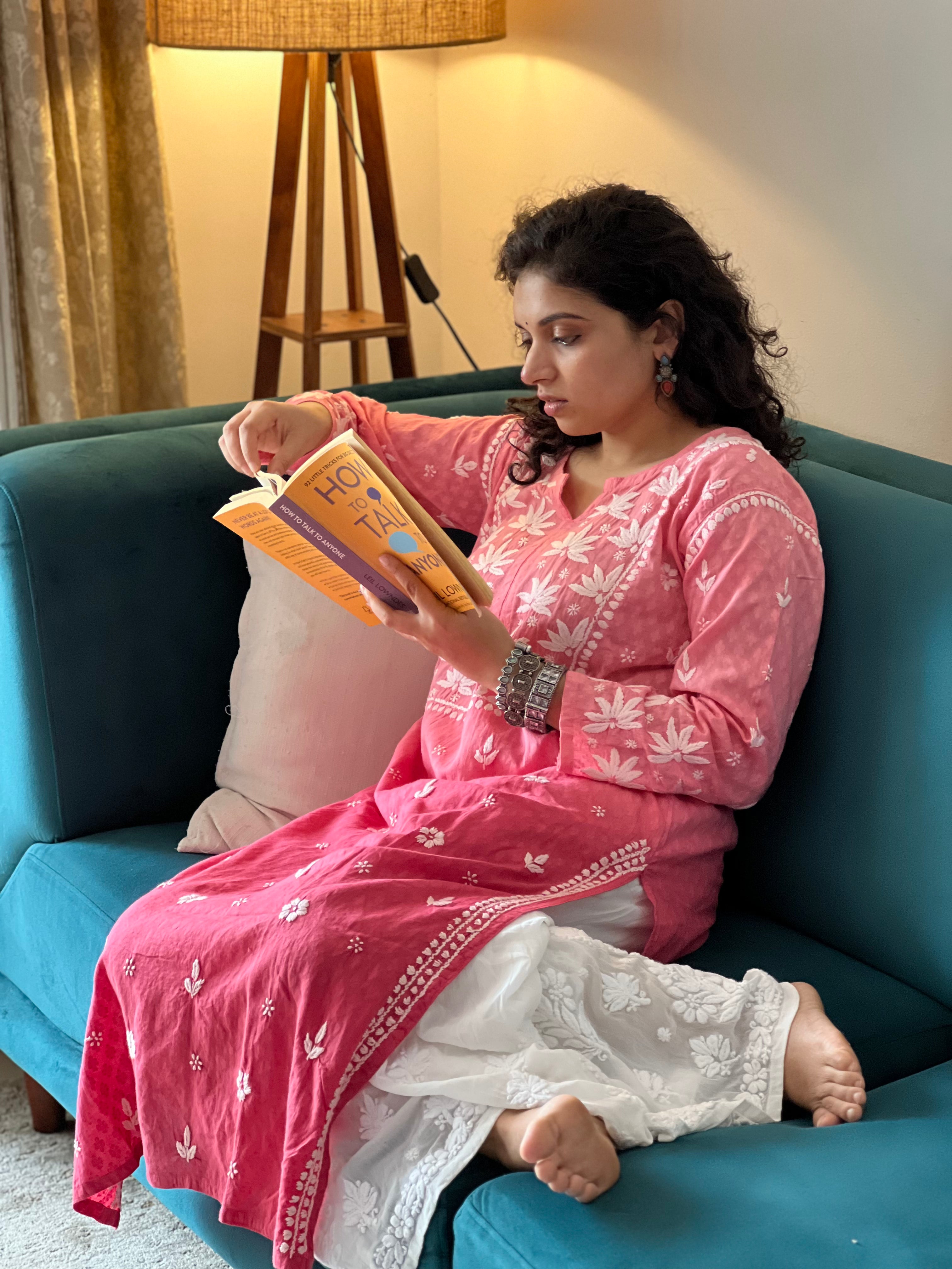 Pure Cotton Chikankari Kurti