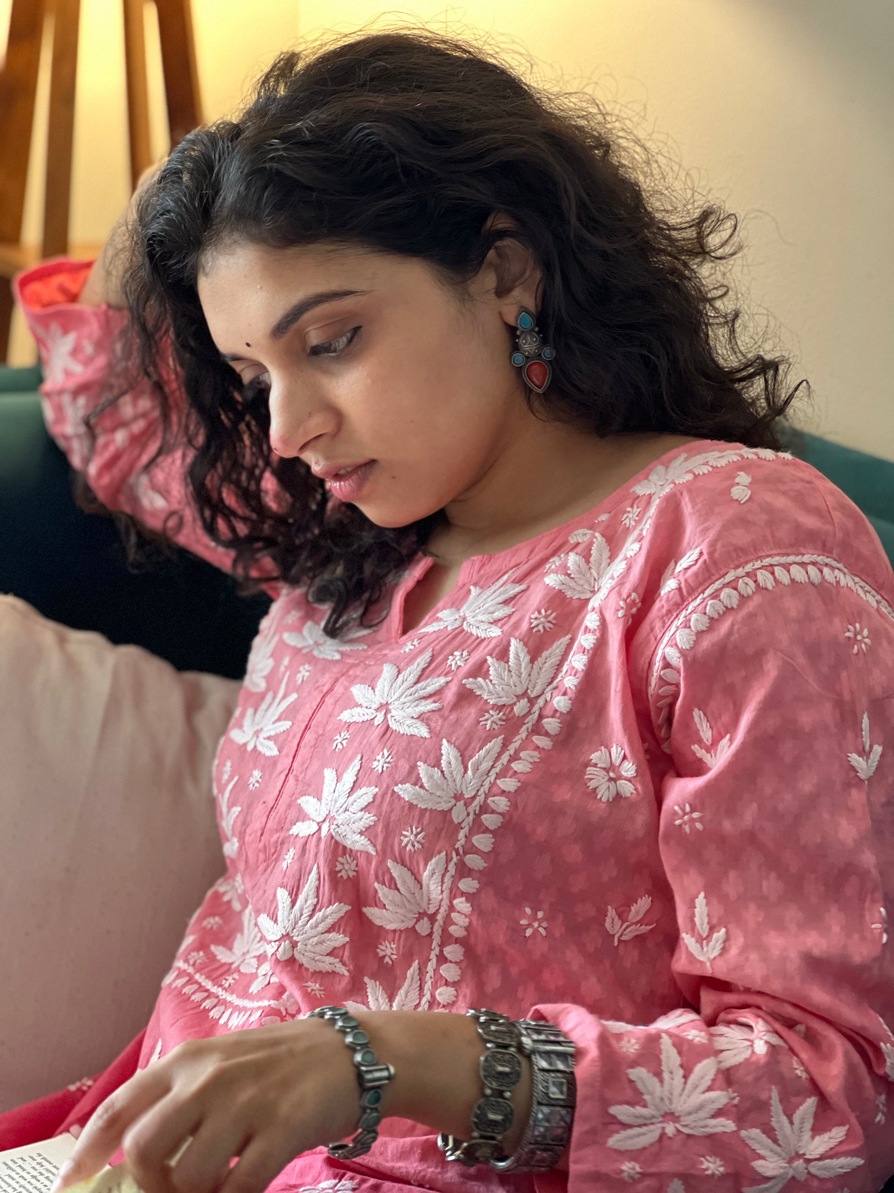 Pure Cotton Chikankari Kurti