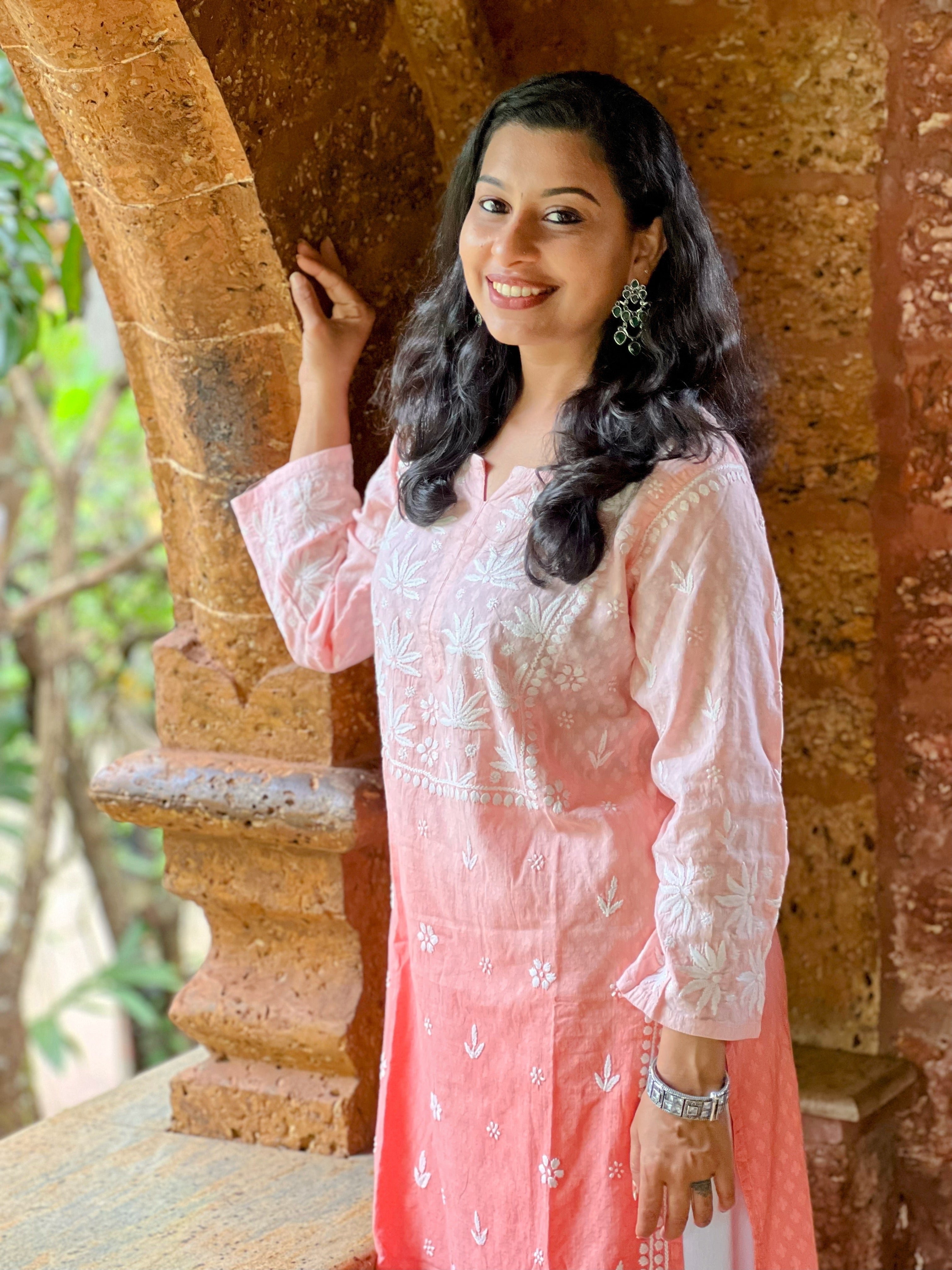 Pure Cotton Chikankari Kurti