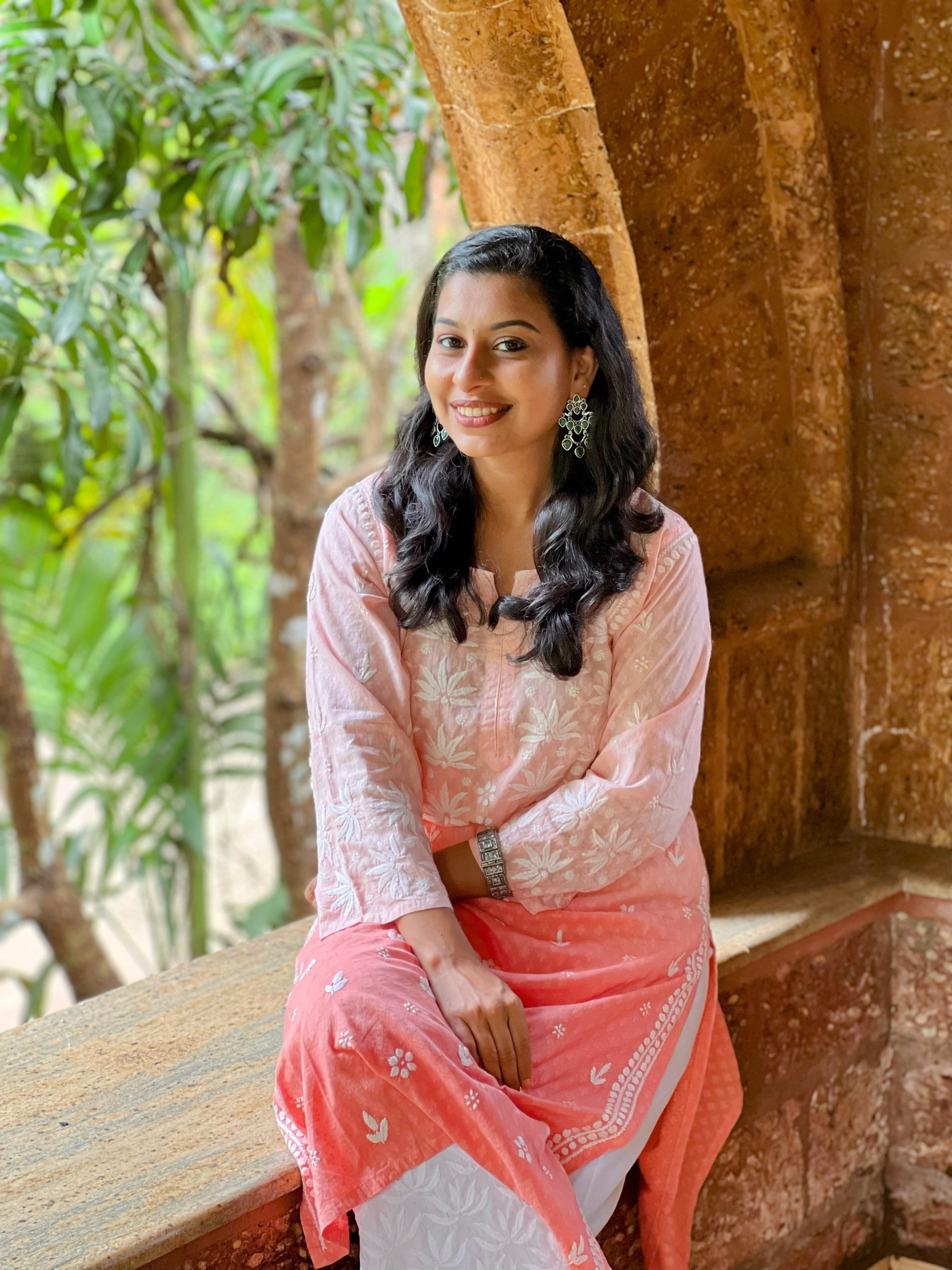 Pure Cotton Chikankari Kurti