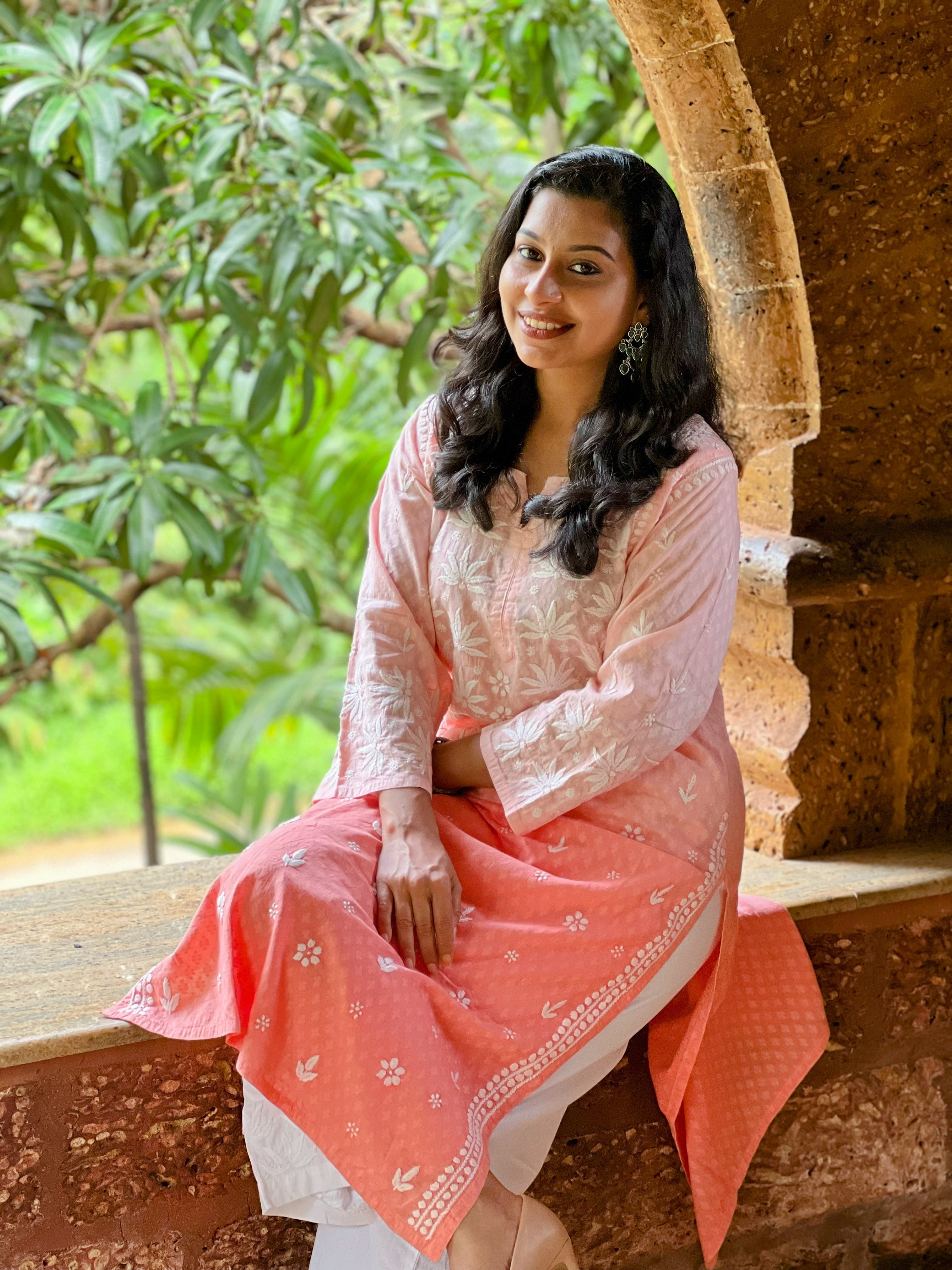 Pure Cotton Chikankari Kurti