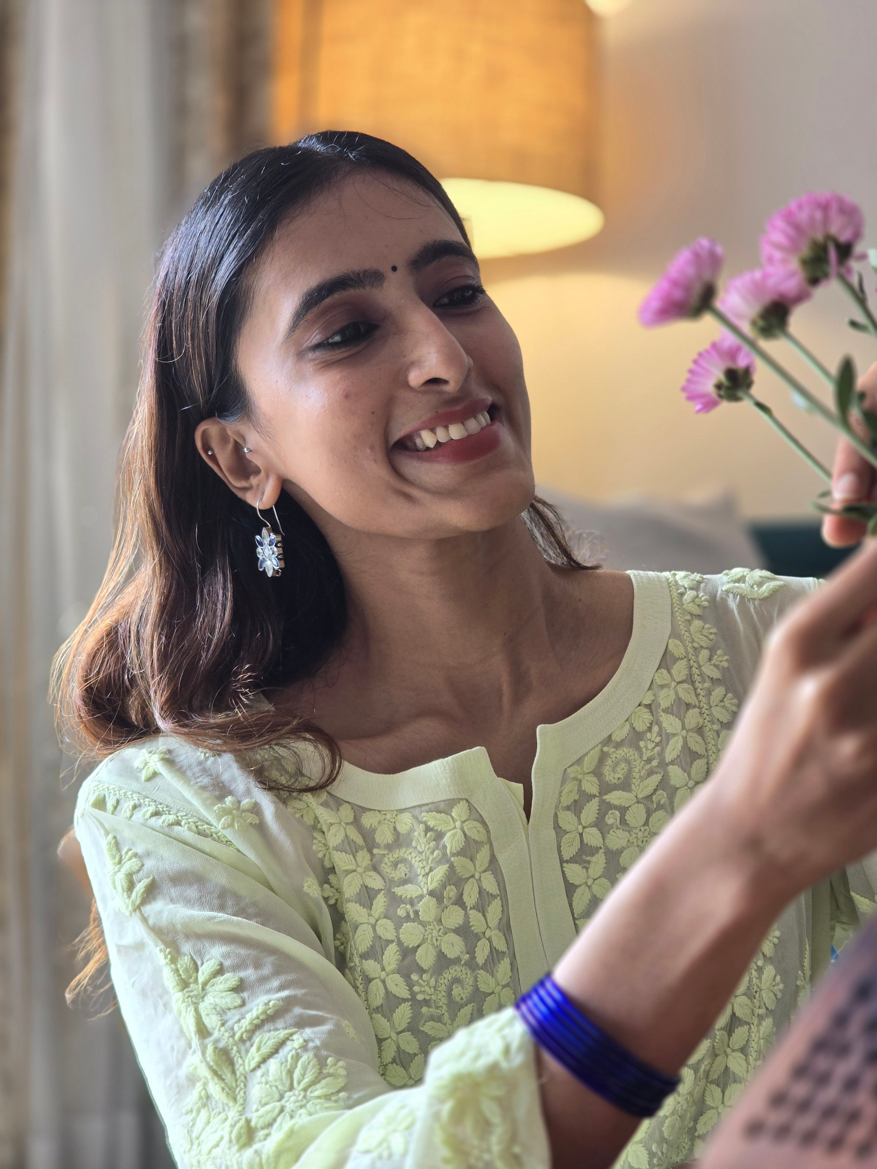 Pure Viscose Chikankari Kurti