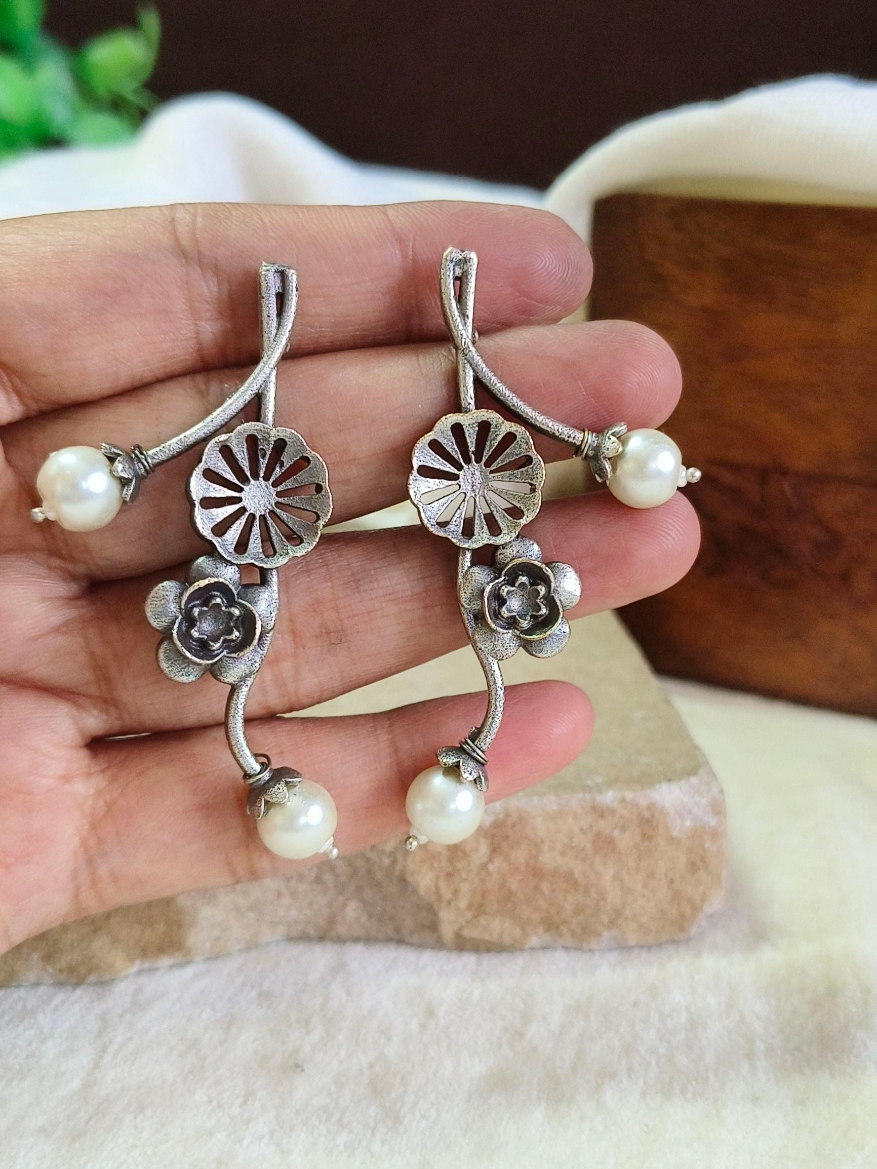 Vintage Blossom Pearl Drops