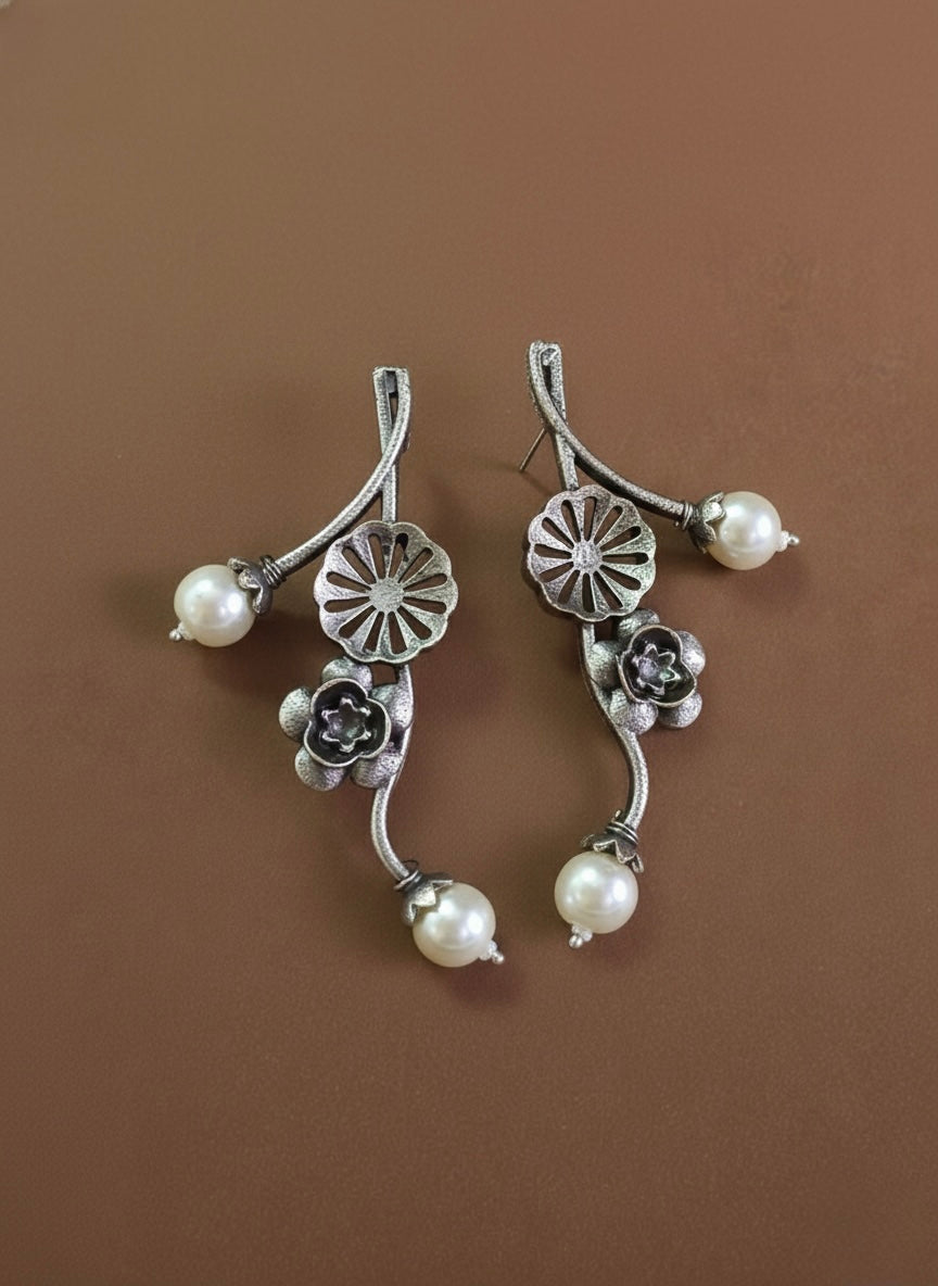 Vintage Blossom Pearl Drops