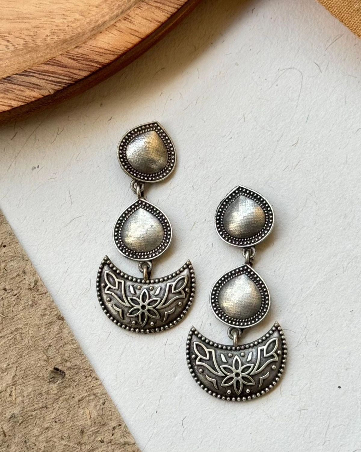 Floral Crescent Drops