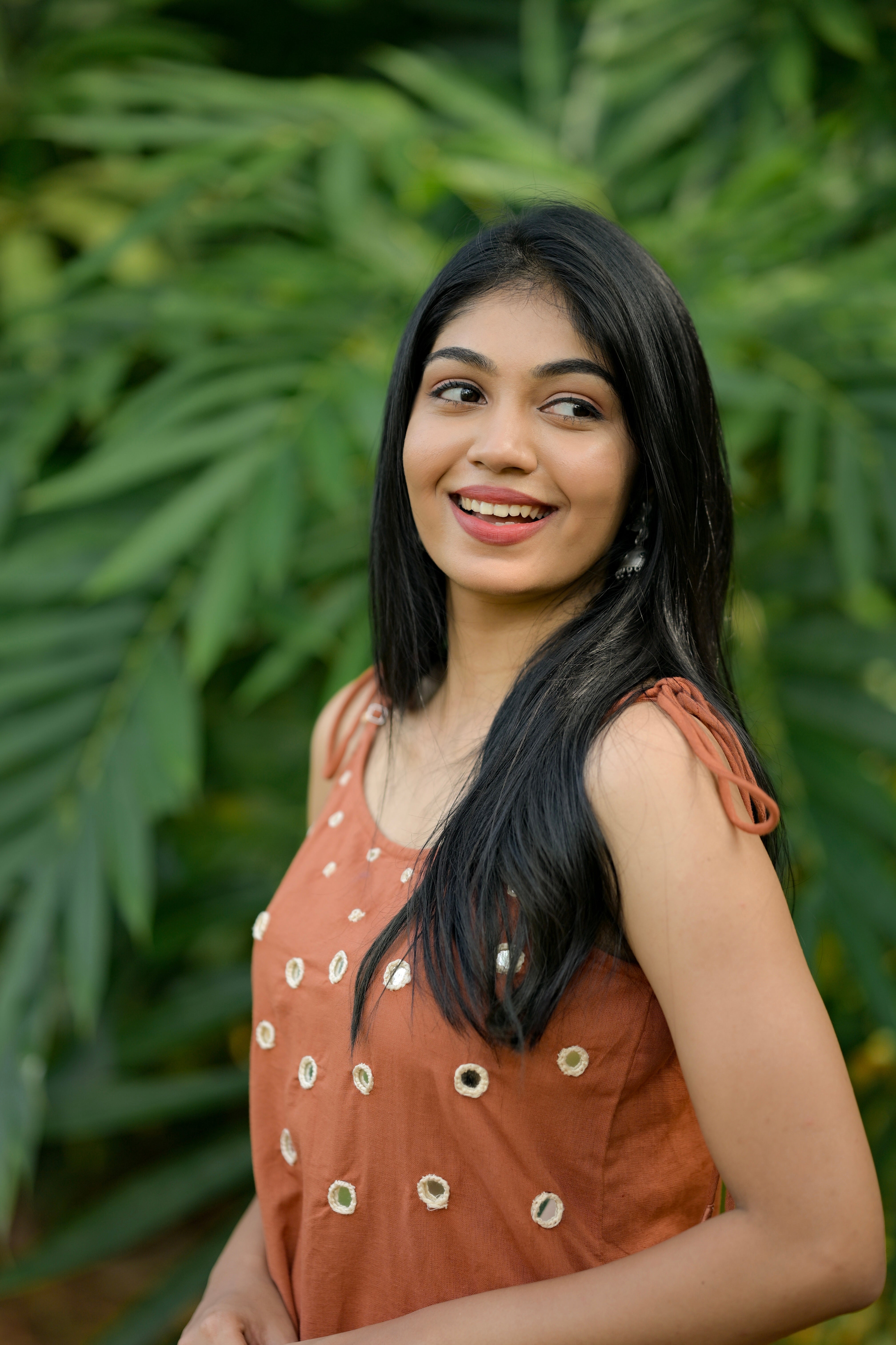 Boho tie strap kurti co-ord set