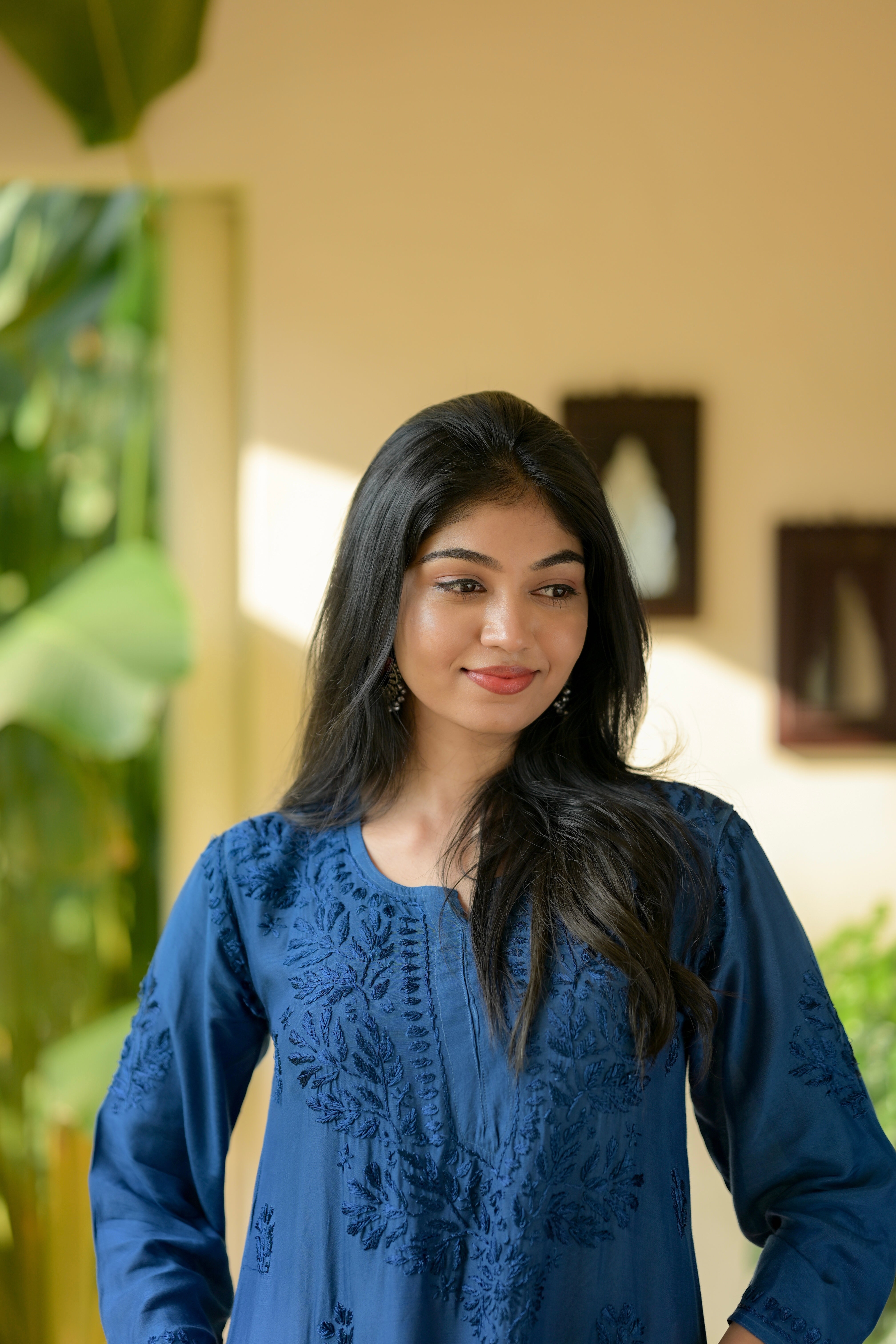 Muslin Chikankari kurti