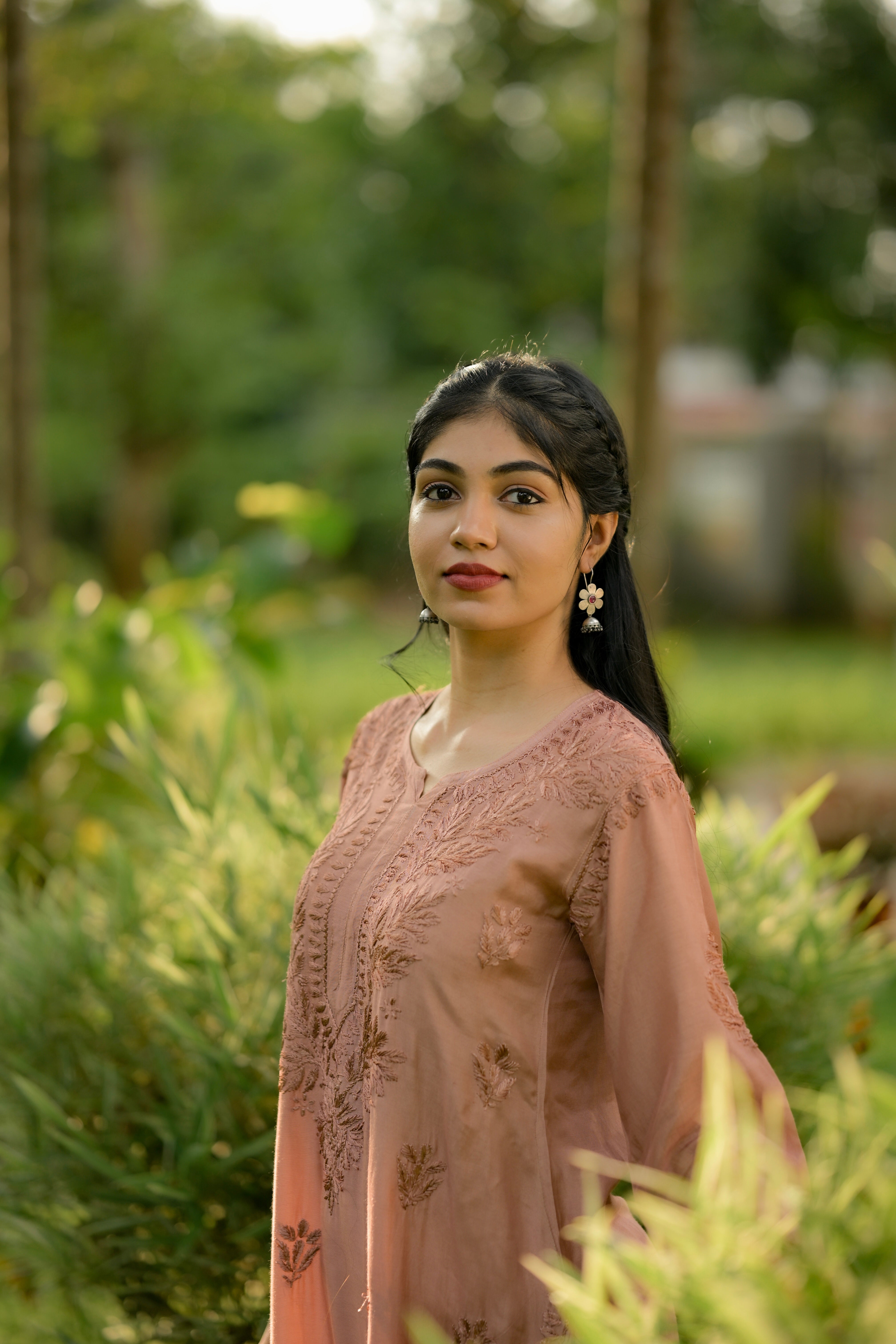 Muslin Chikankari kurti