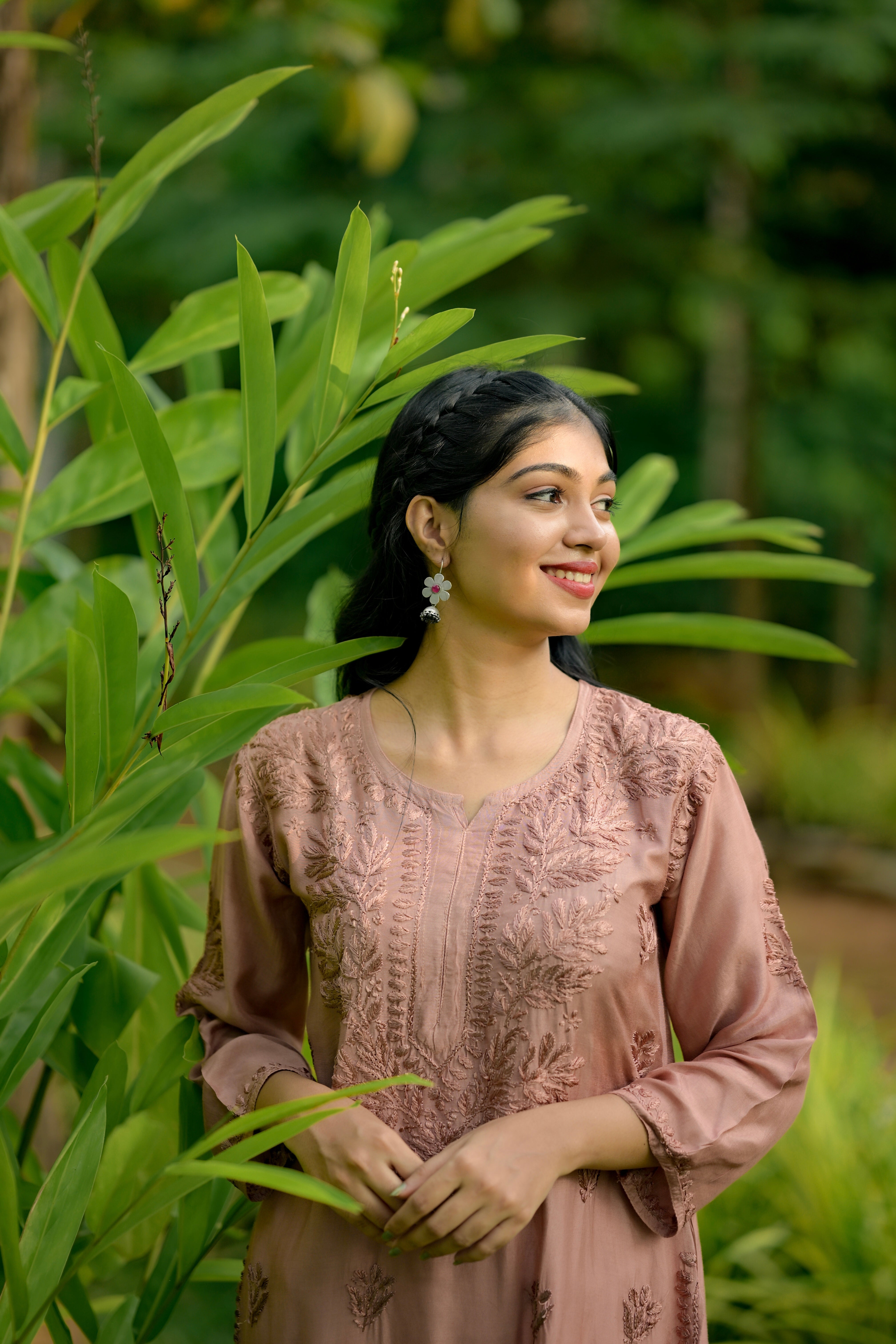Muslin Chikankari kurti