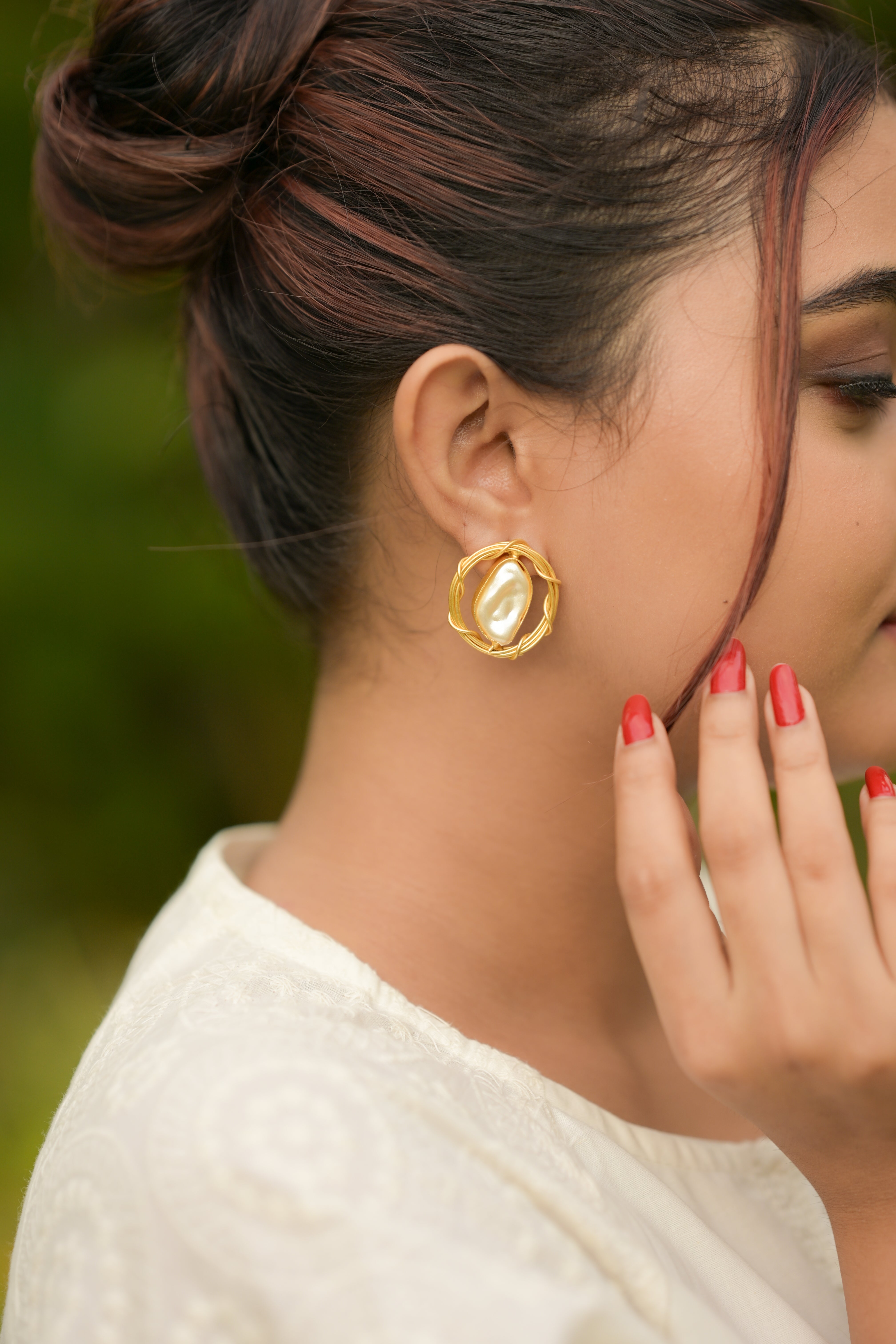 Golden Wave Studs