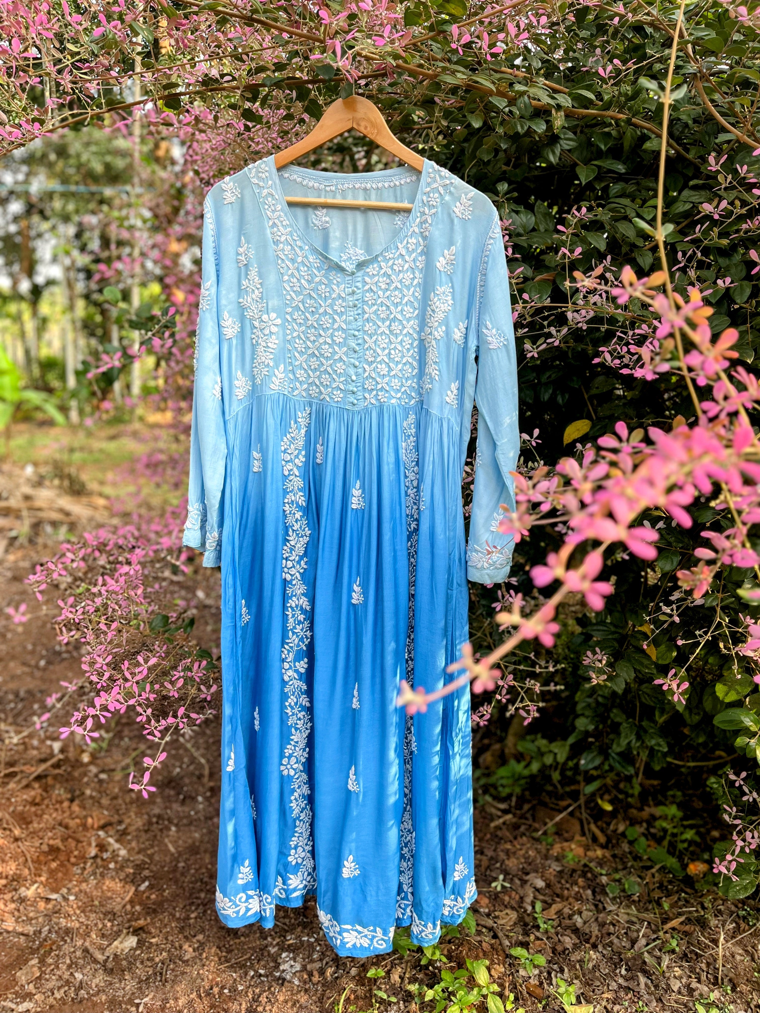 Pure Muslin Alia Cut Dress