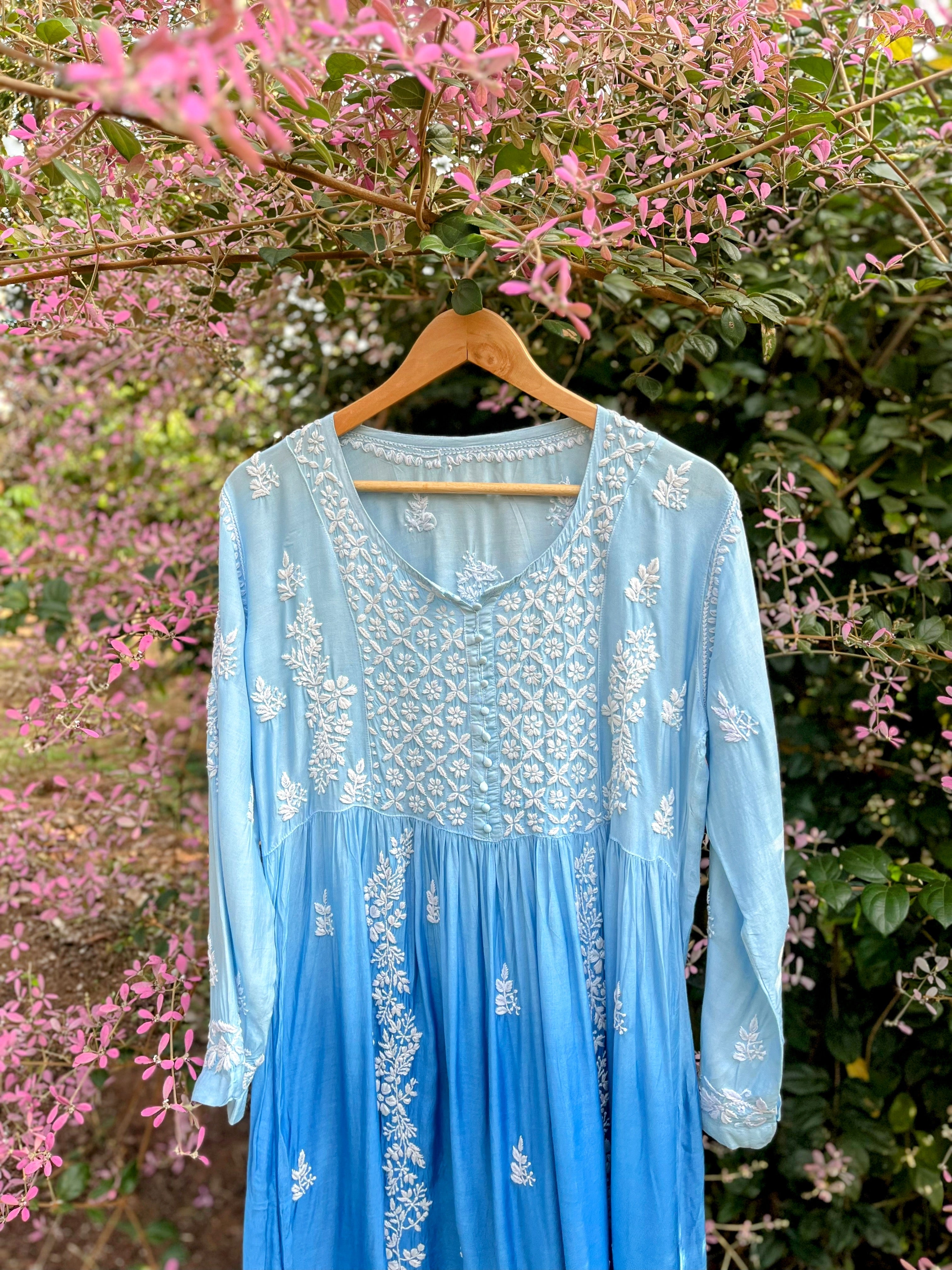 Pure Muslin Alia Cut Dress