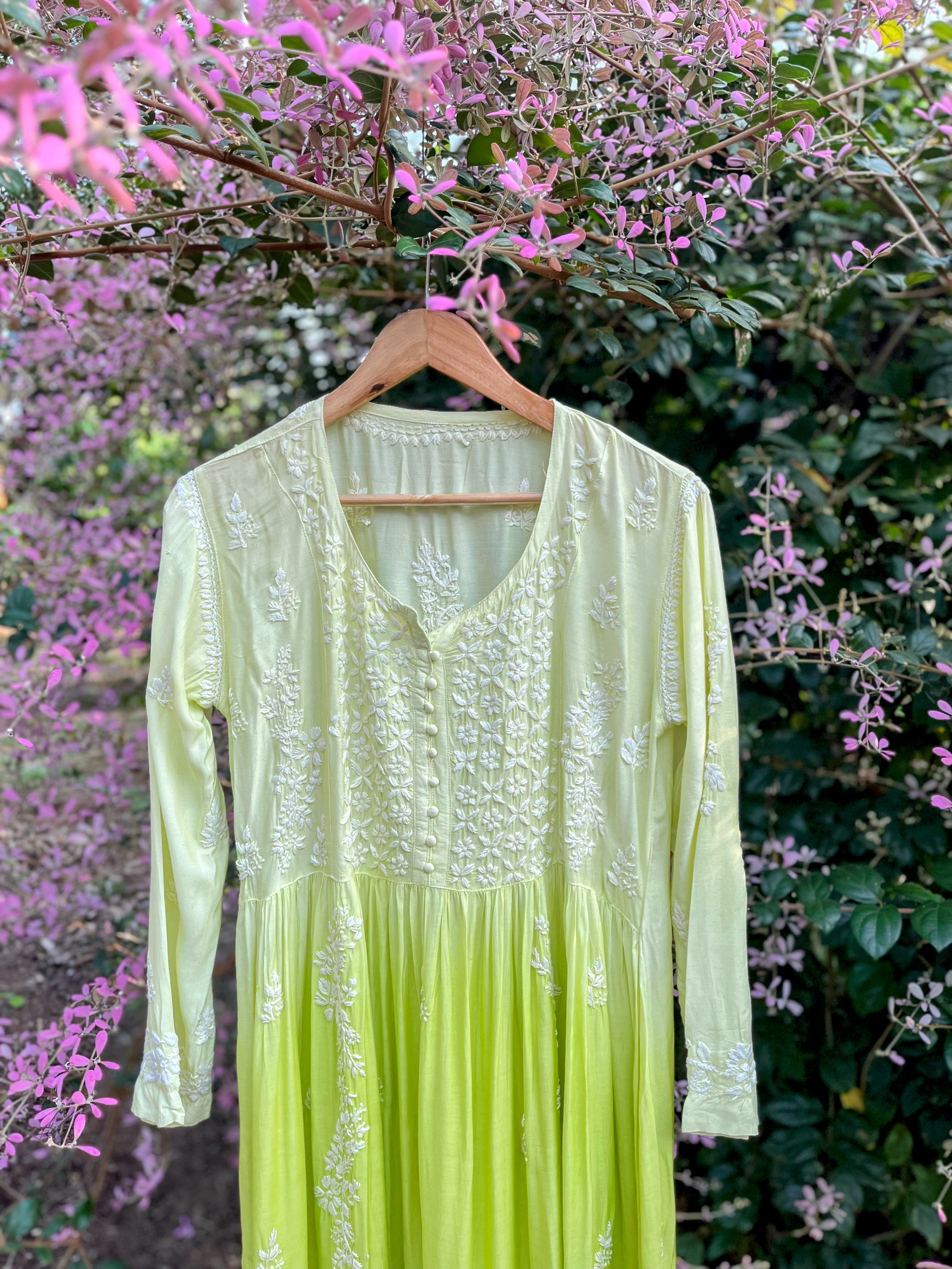 Pure Muslin Alia Cut Dress