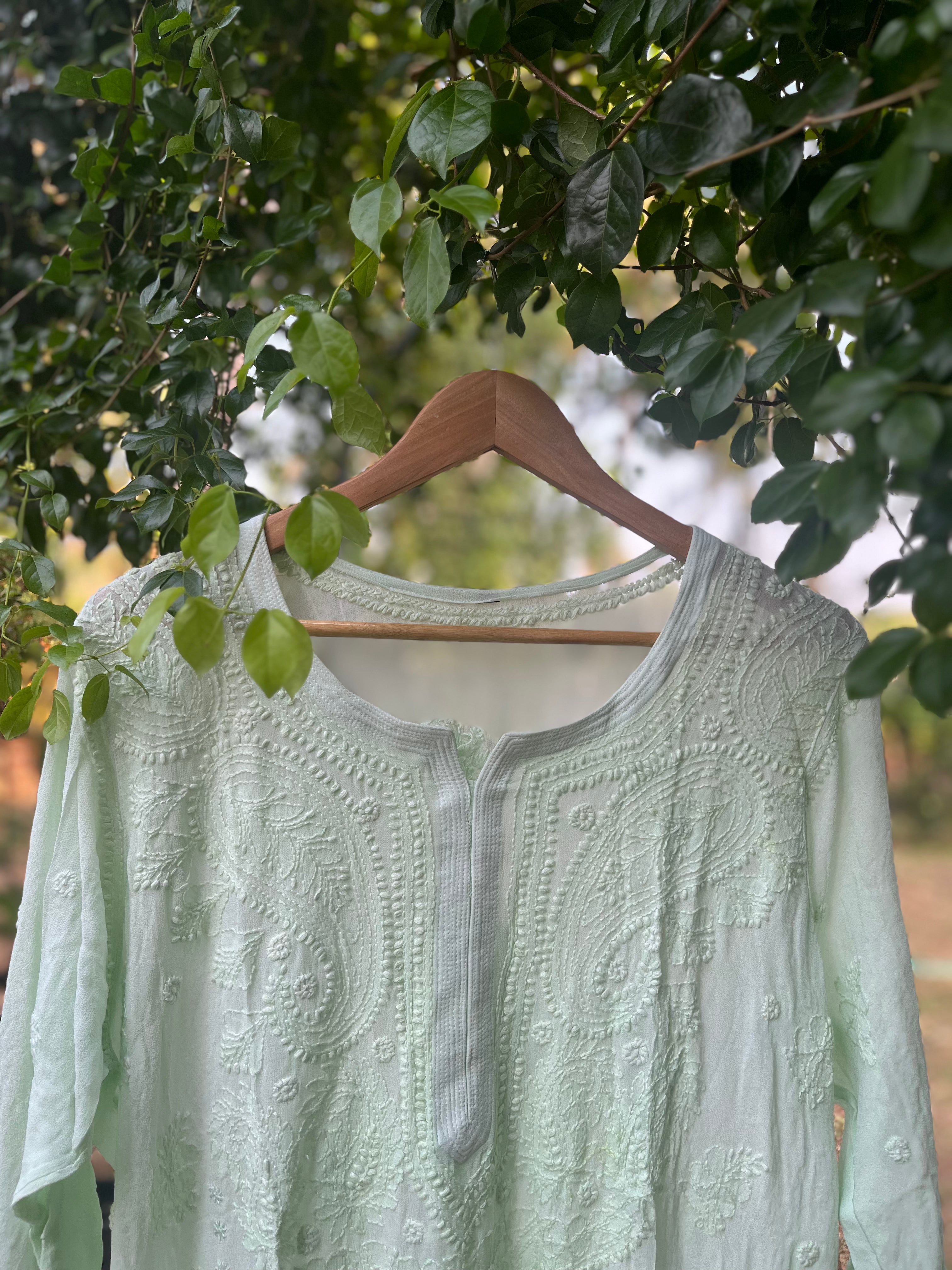 Viscose Chikankari Kurti