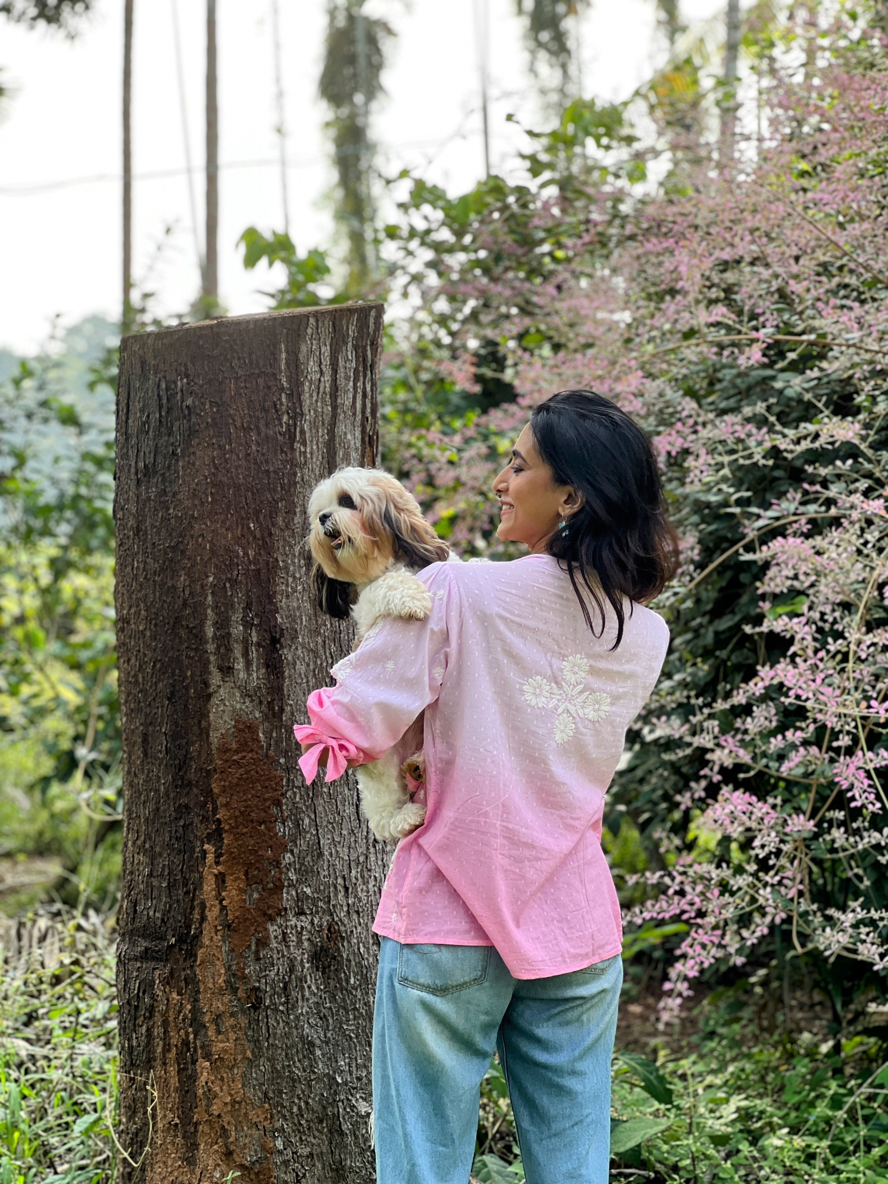 Contemporary Chikankari Cotton Dobby Shirt