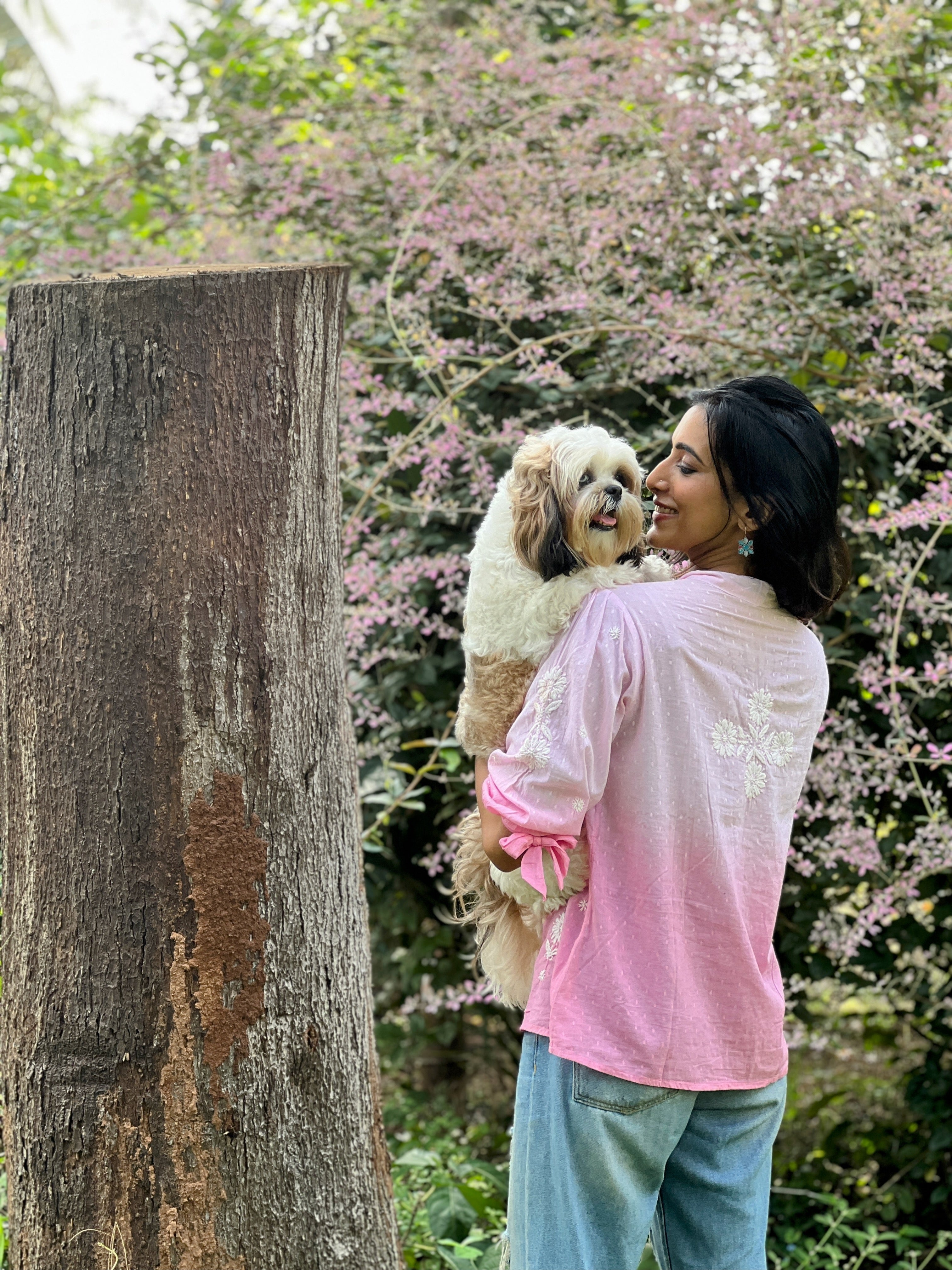 Contemporary Chikankari Cotton Dobby Shirt