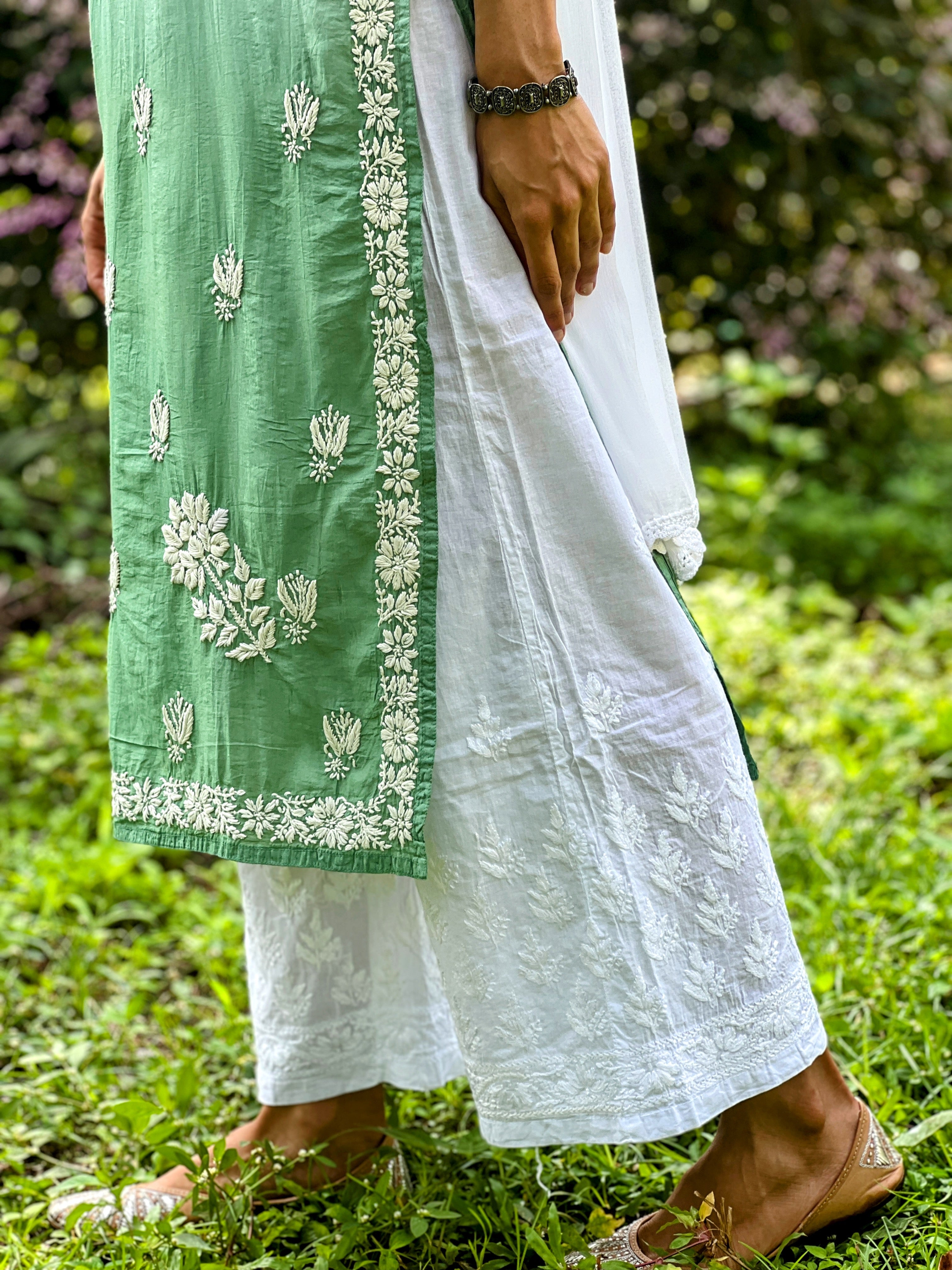 Pure Chanderi Straight Kurti