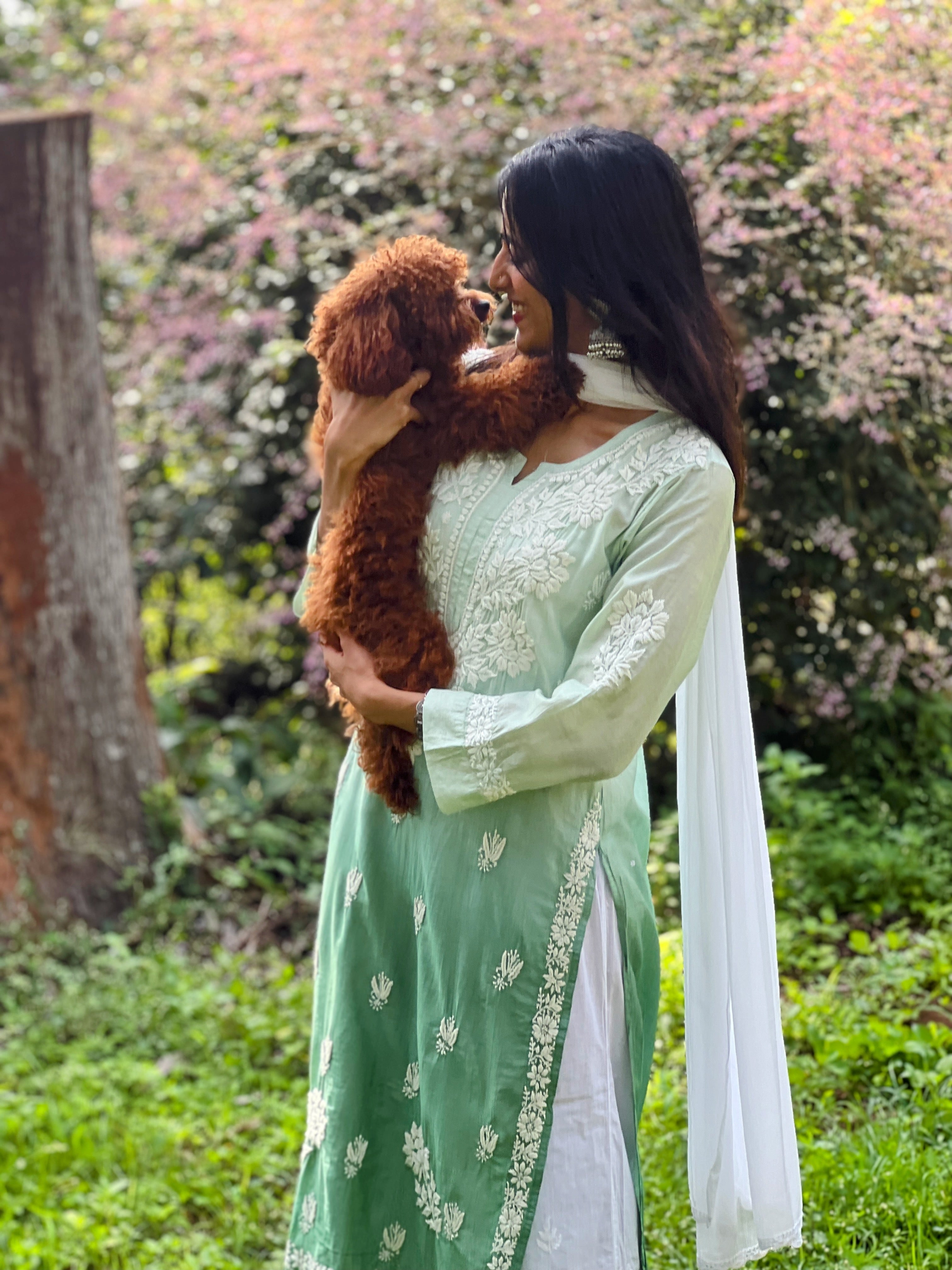 Pure Chanderi Straight Kurti