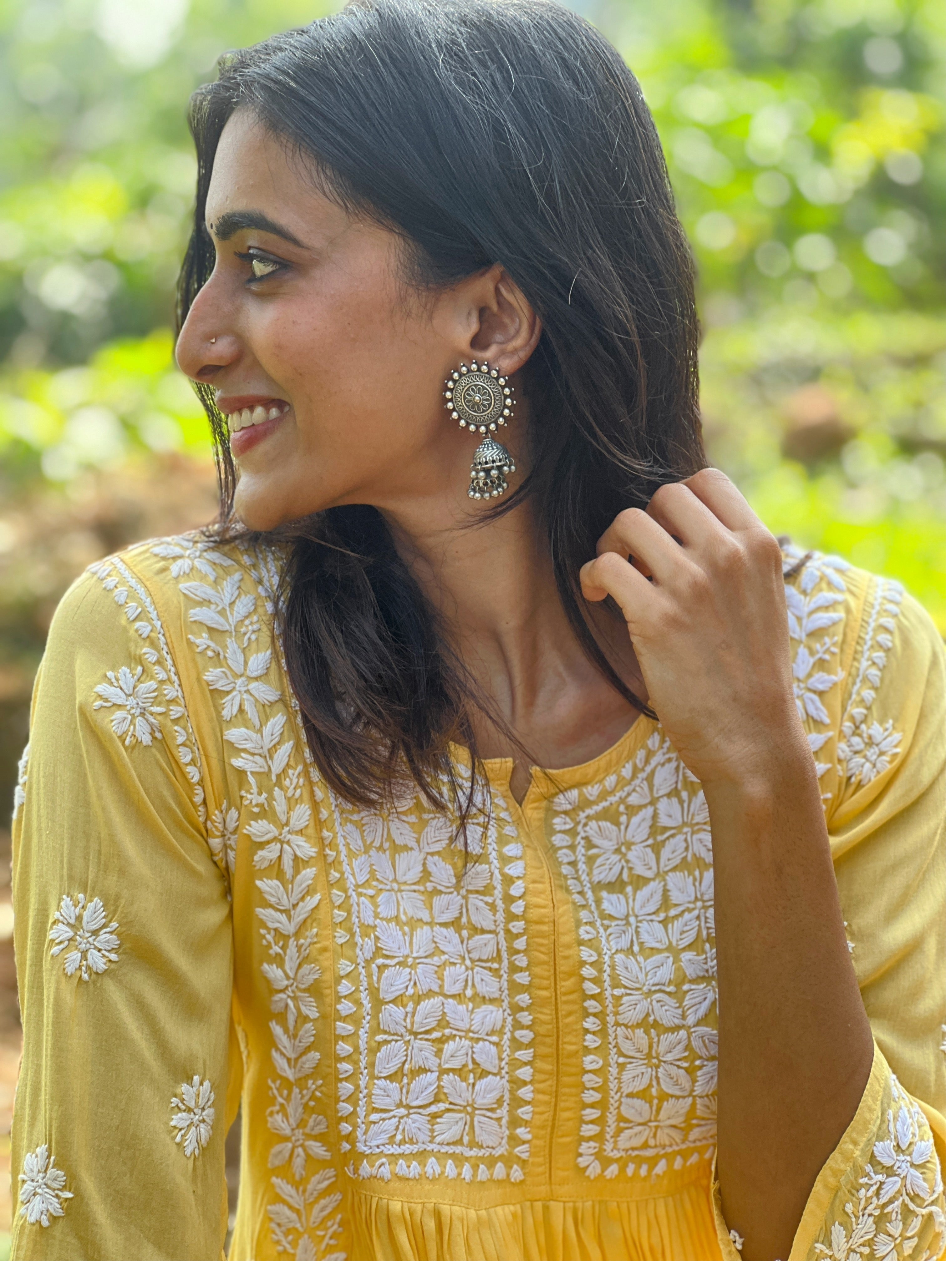 Modal Chikankari Nyra cut dress