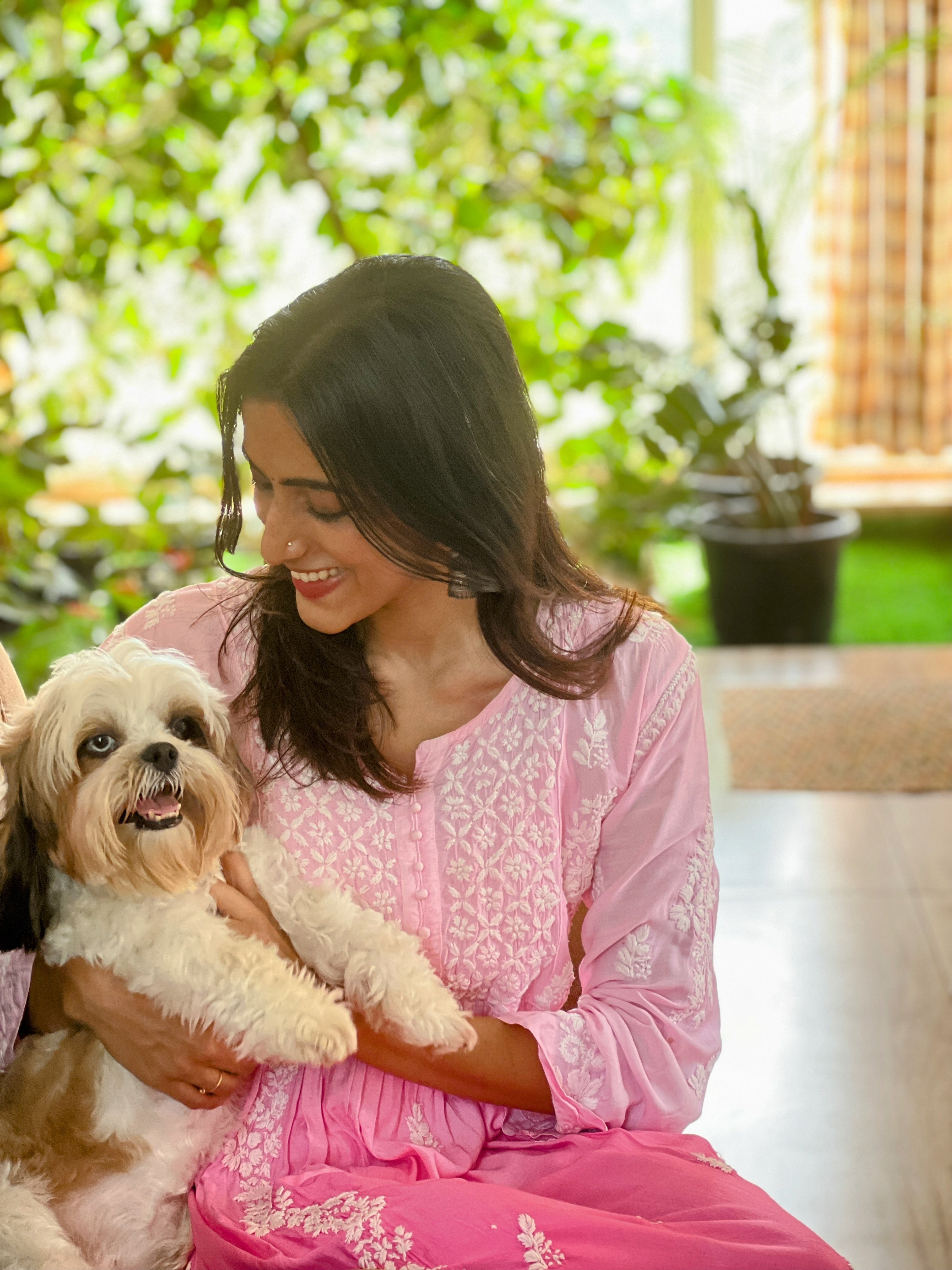 Pure Muslin Alia Cut Dress