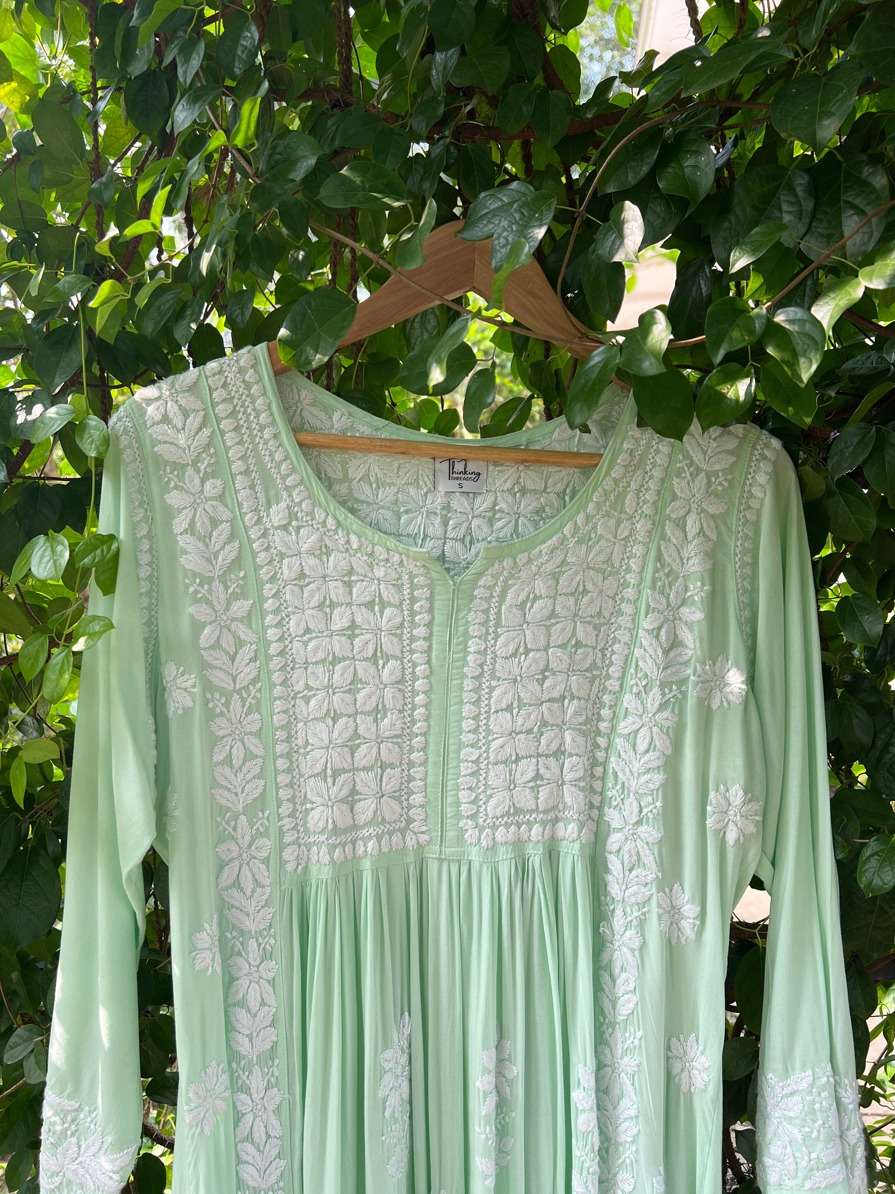 Modal Chikankari Nyra cut dress