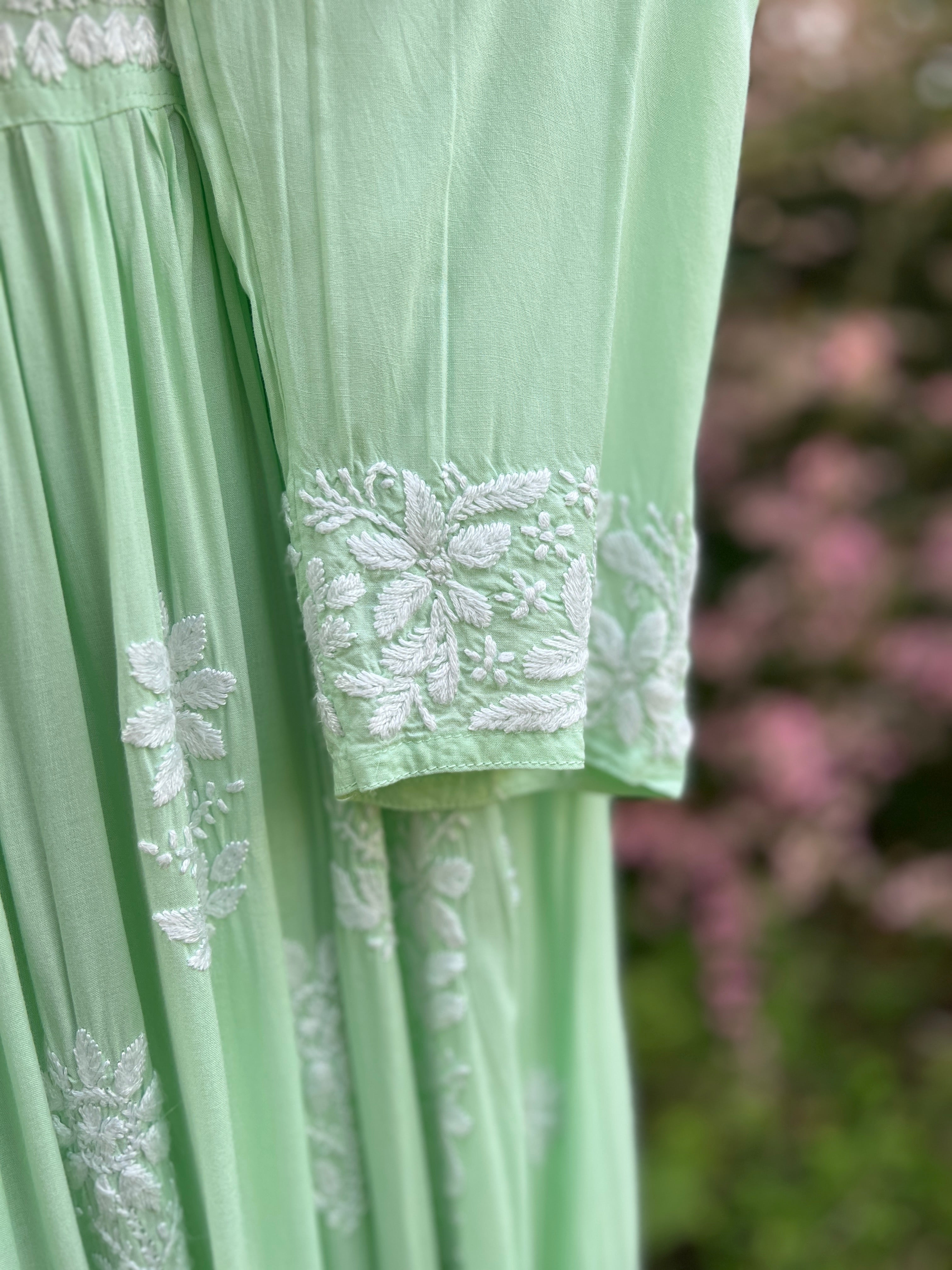 Modal Chikankari Nyra cut dress