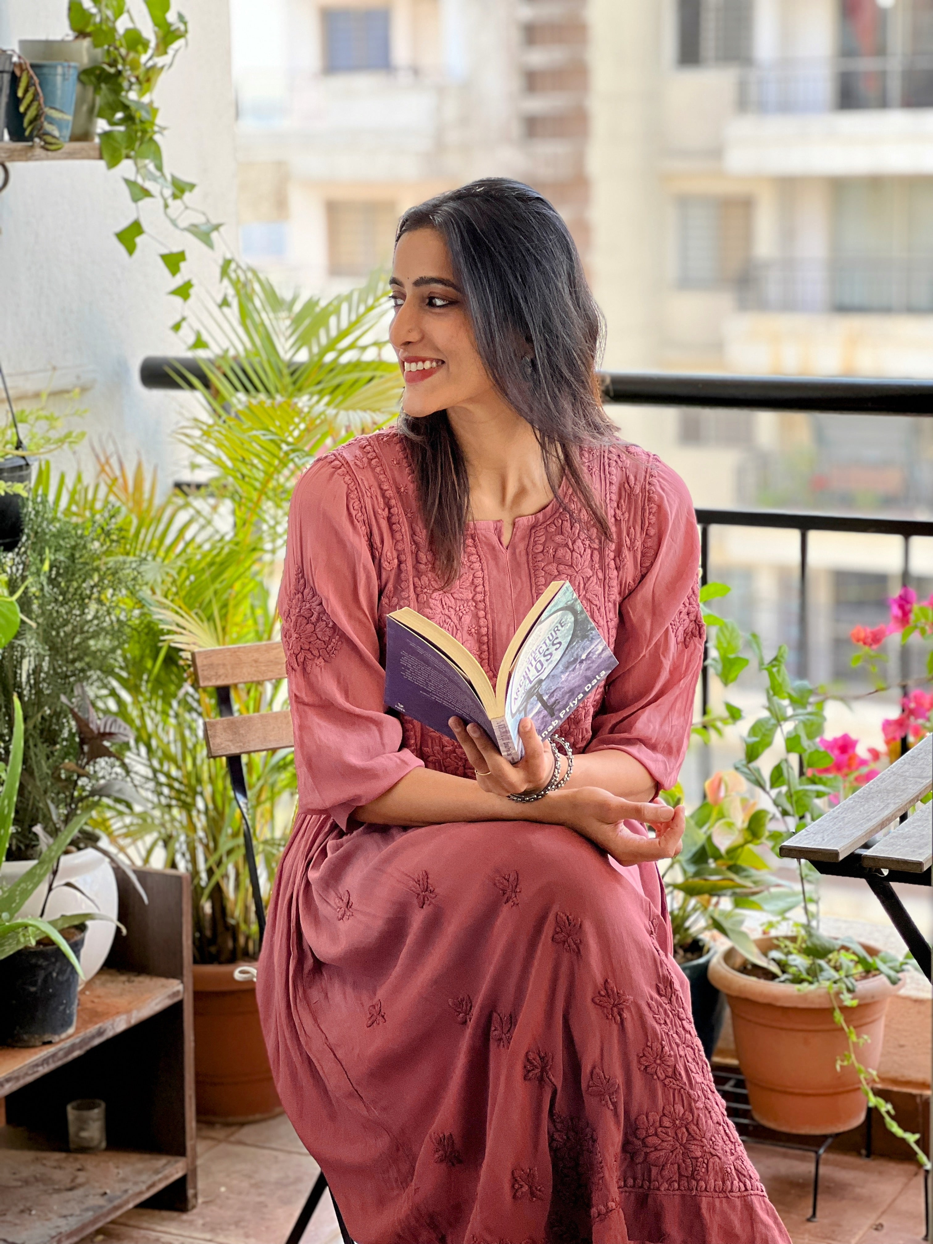 Premium Viscose Heavy work Chikankari Gown