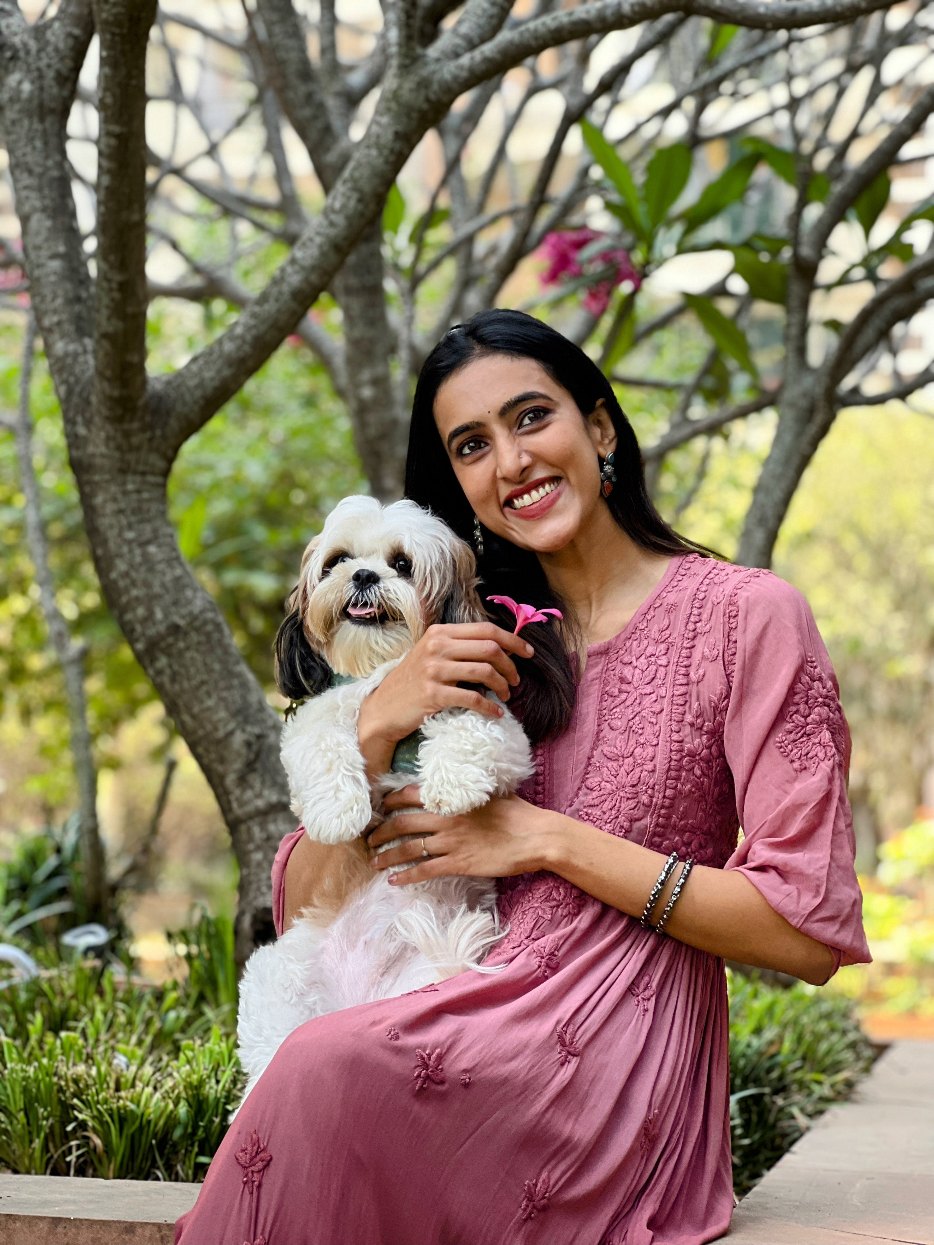 Premium Viscose Heavy work Chikankari Gown