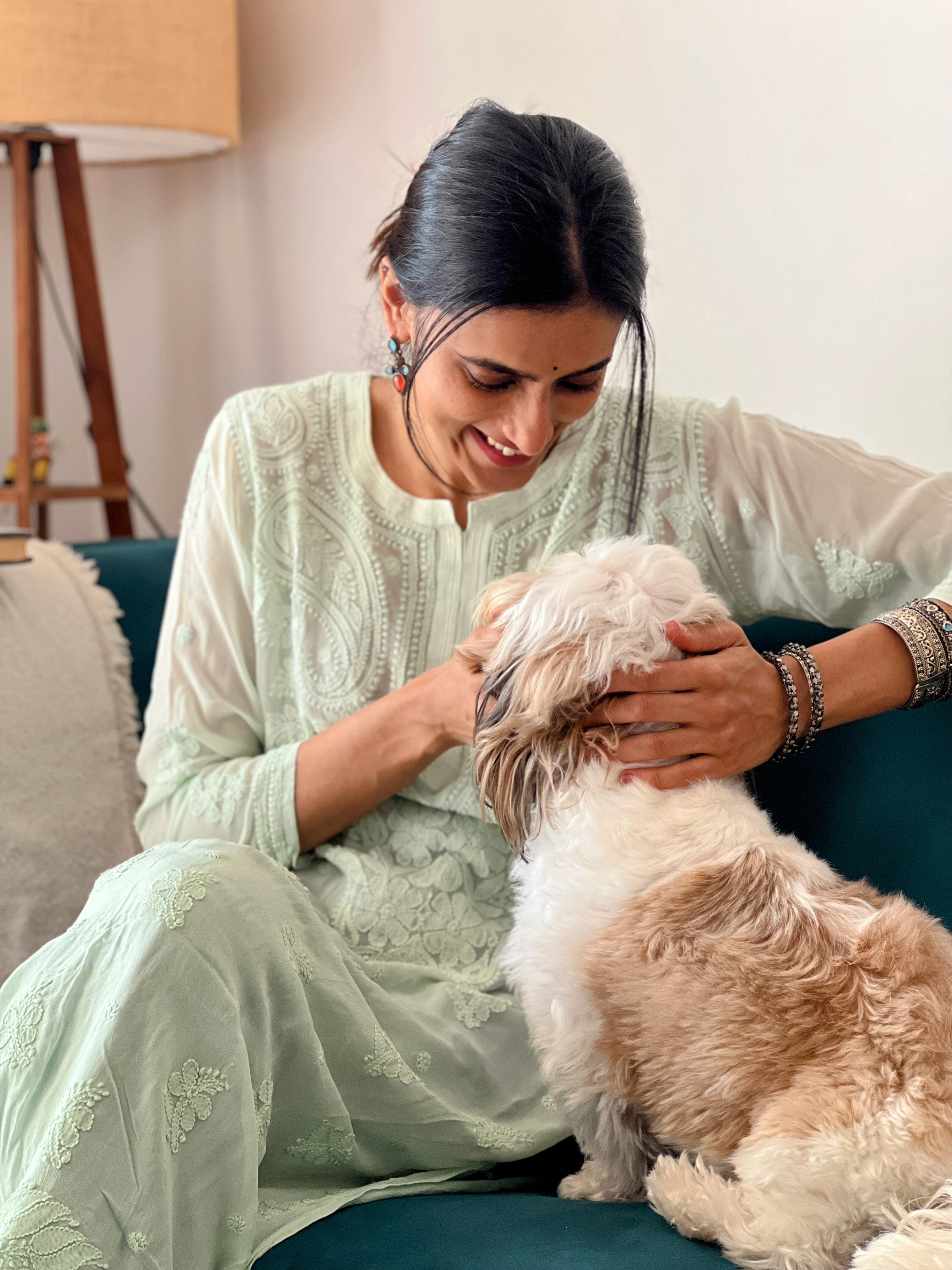 Viscose Chikankari Kurti